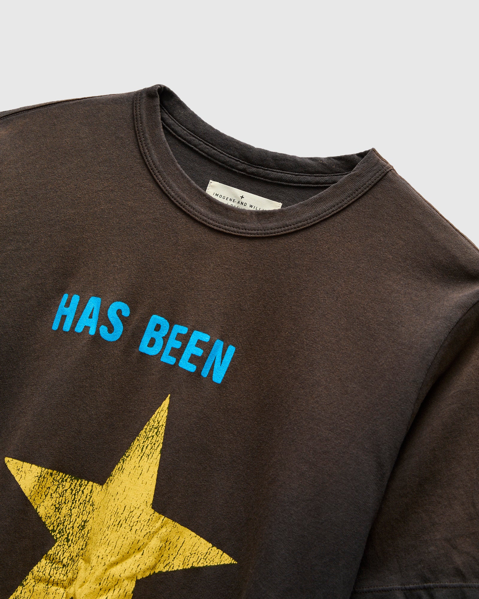 "Has Been" T-Shirt in Sunfaded Black - Image 4