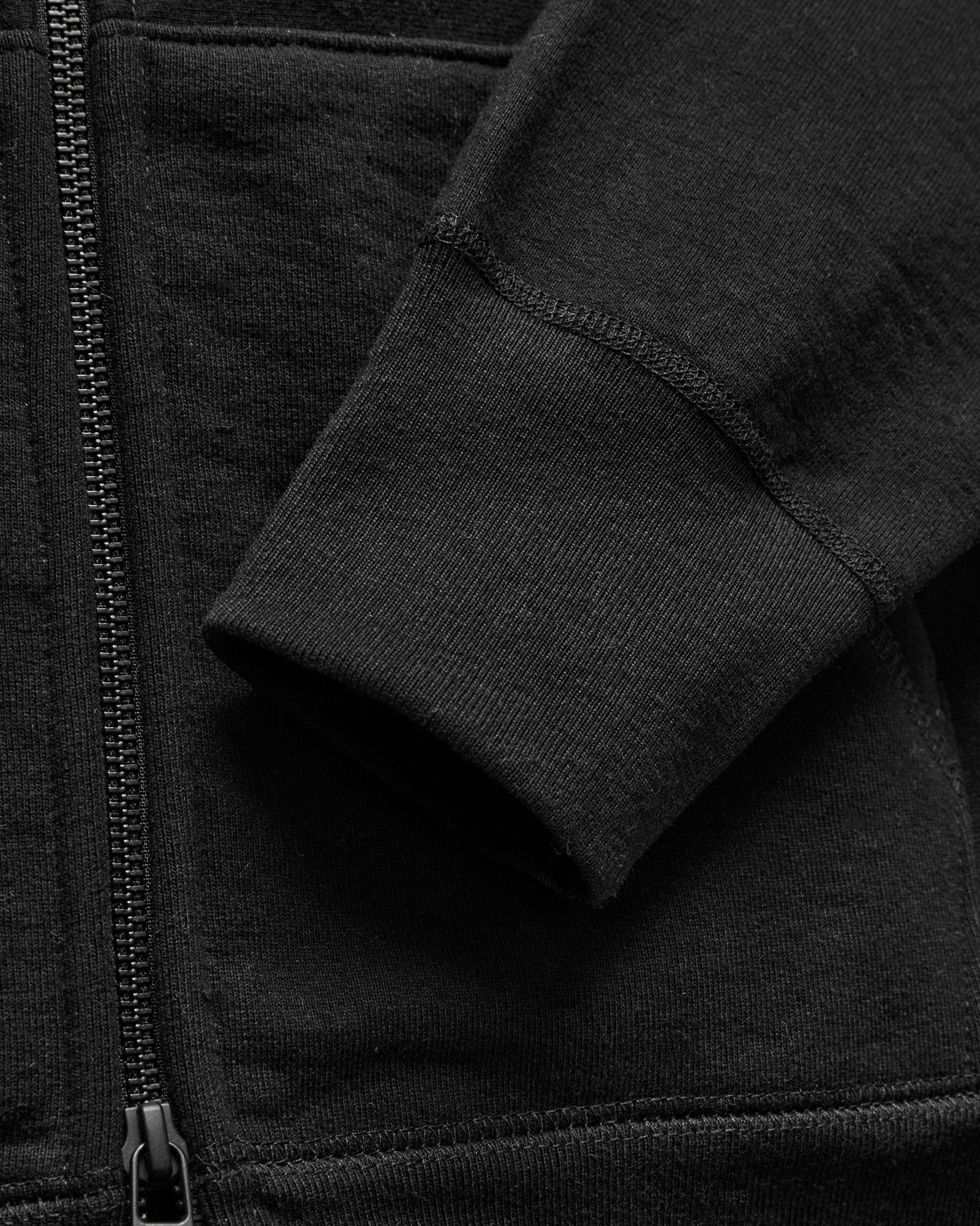Heavyweight Zip Hoodie in Black - Image 6