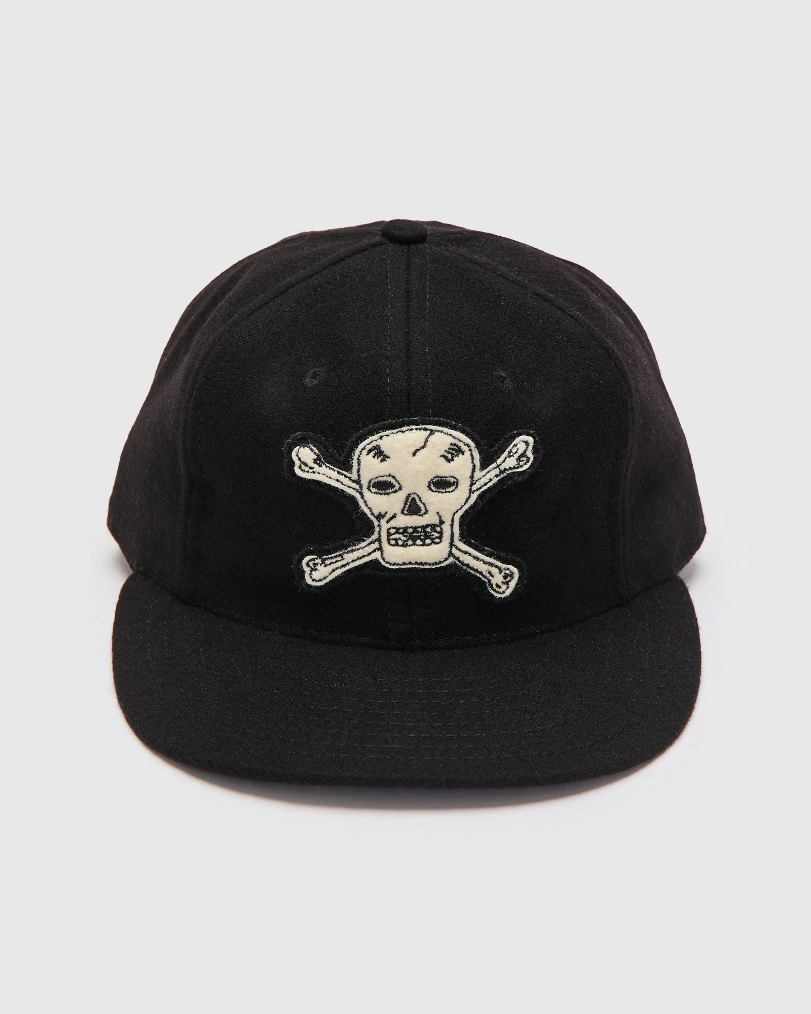 Hellcats Cap in Black Wool - Image 2