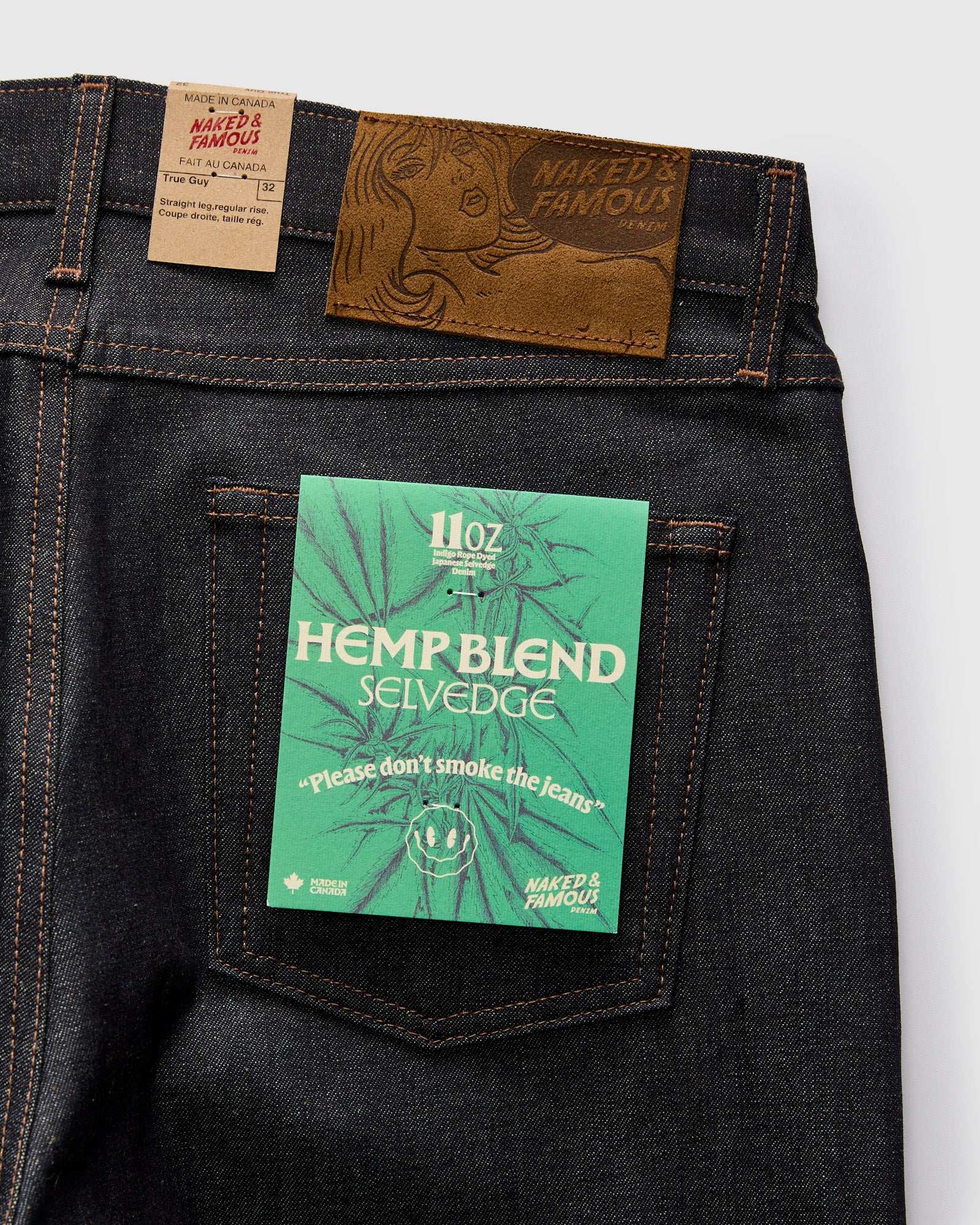 "Hemp Blend" 11oz Selvedge Denim - True Guy Fit - Image 4