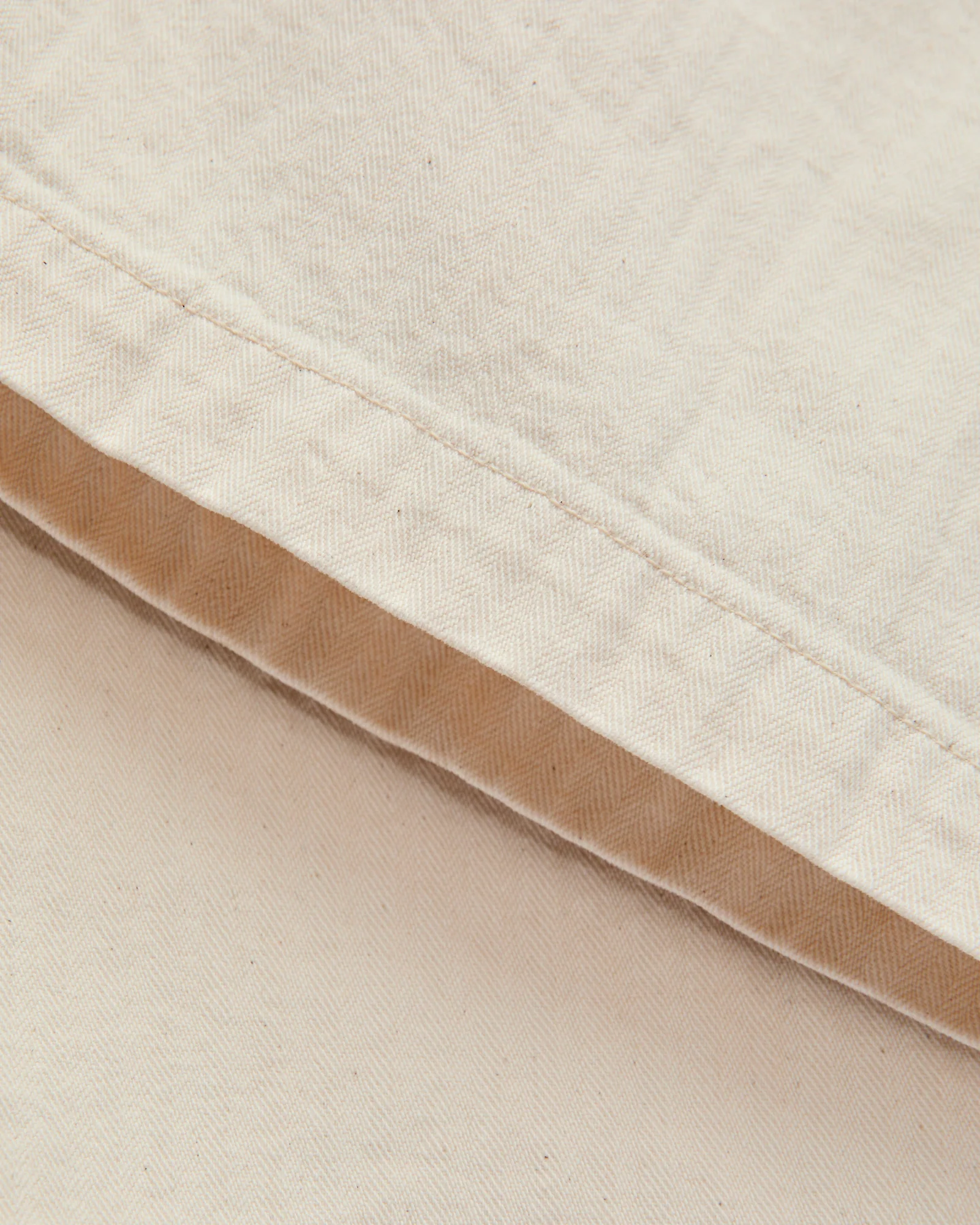 Herringbone Summer Fatigue Pants in Ecru - Image 7