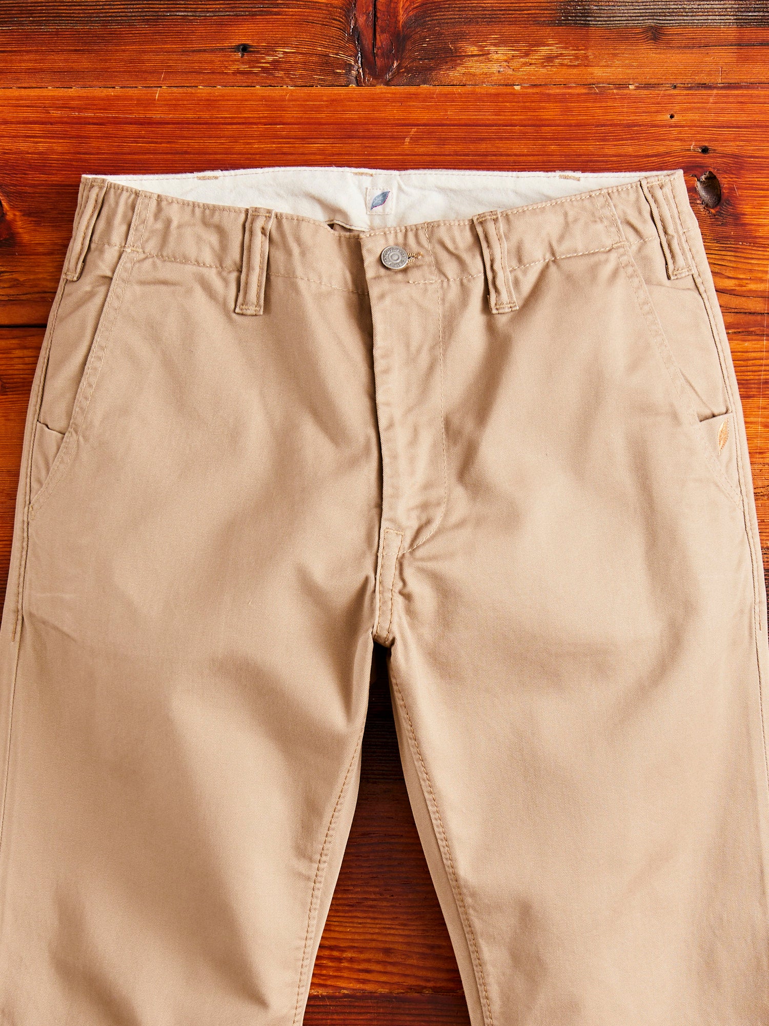 High Density Twill Chino in Beige - Image 3