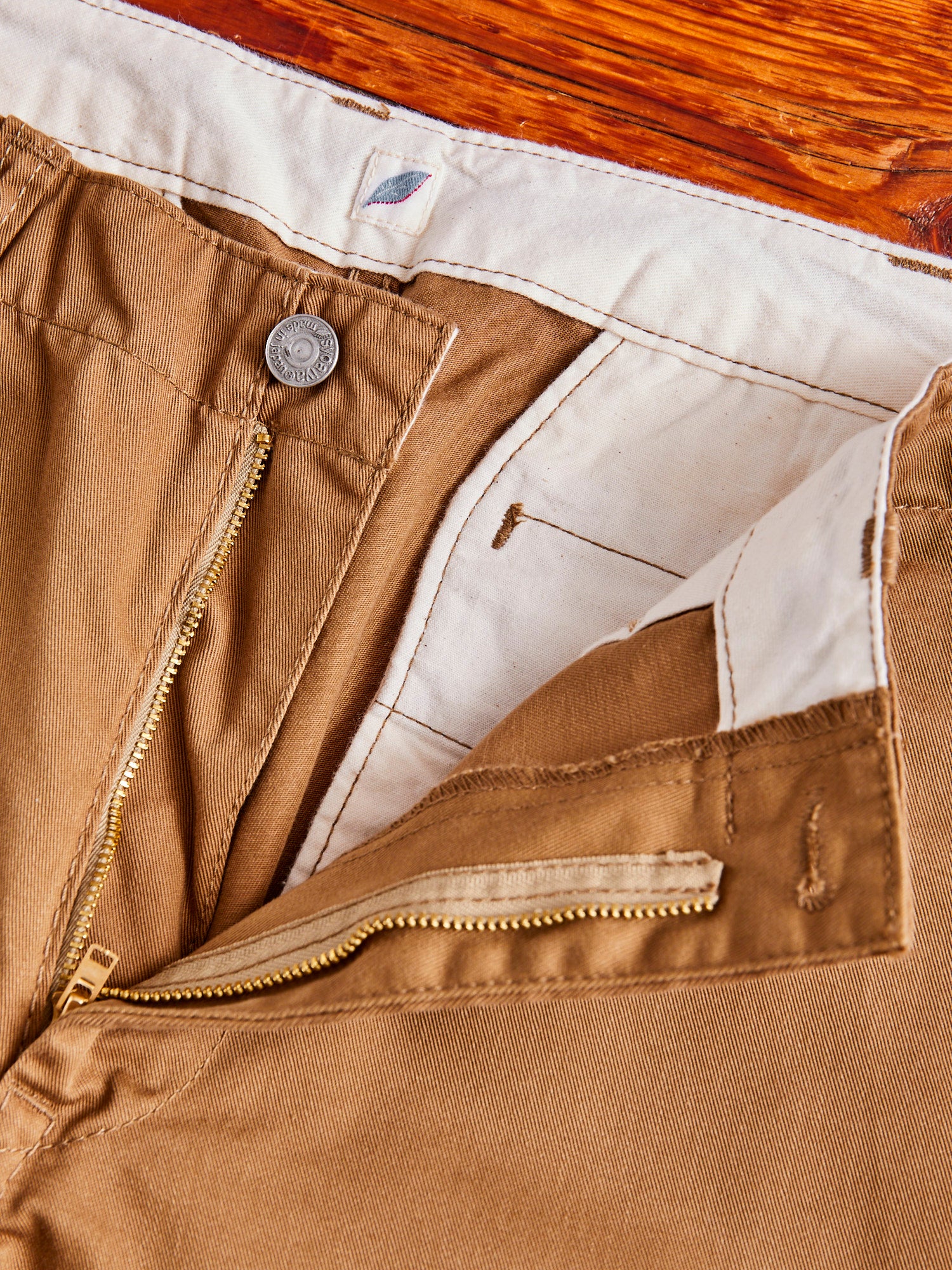 High Density Twill Chino in Camel - Image 6