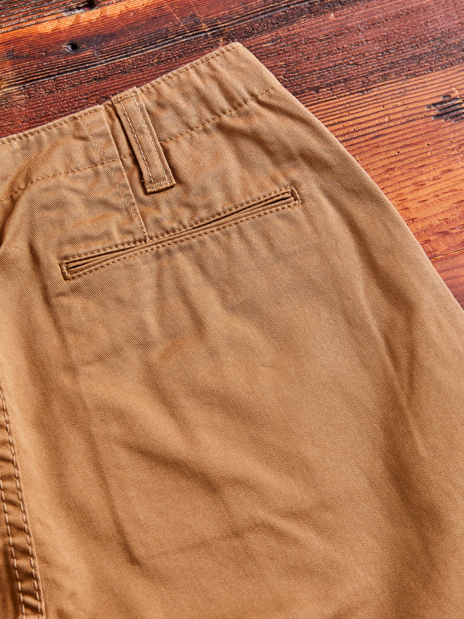 High Density Twill Chino in Camel - Image 9