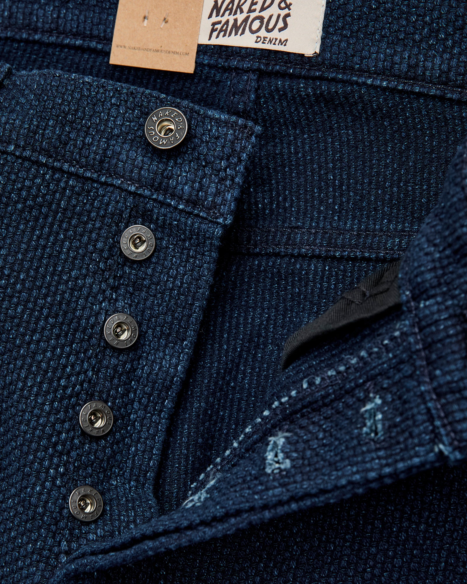 "Indigo Sashiko" 12.5oz Jacquard Denim - Strong Guy Fit - Image 10