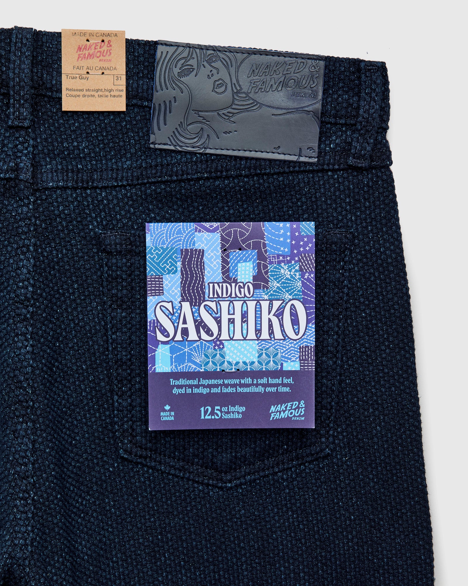 "Indigo Sashiko" 12.5oz Jacquard Denim - True Guy Fit - Image 4