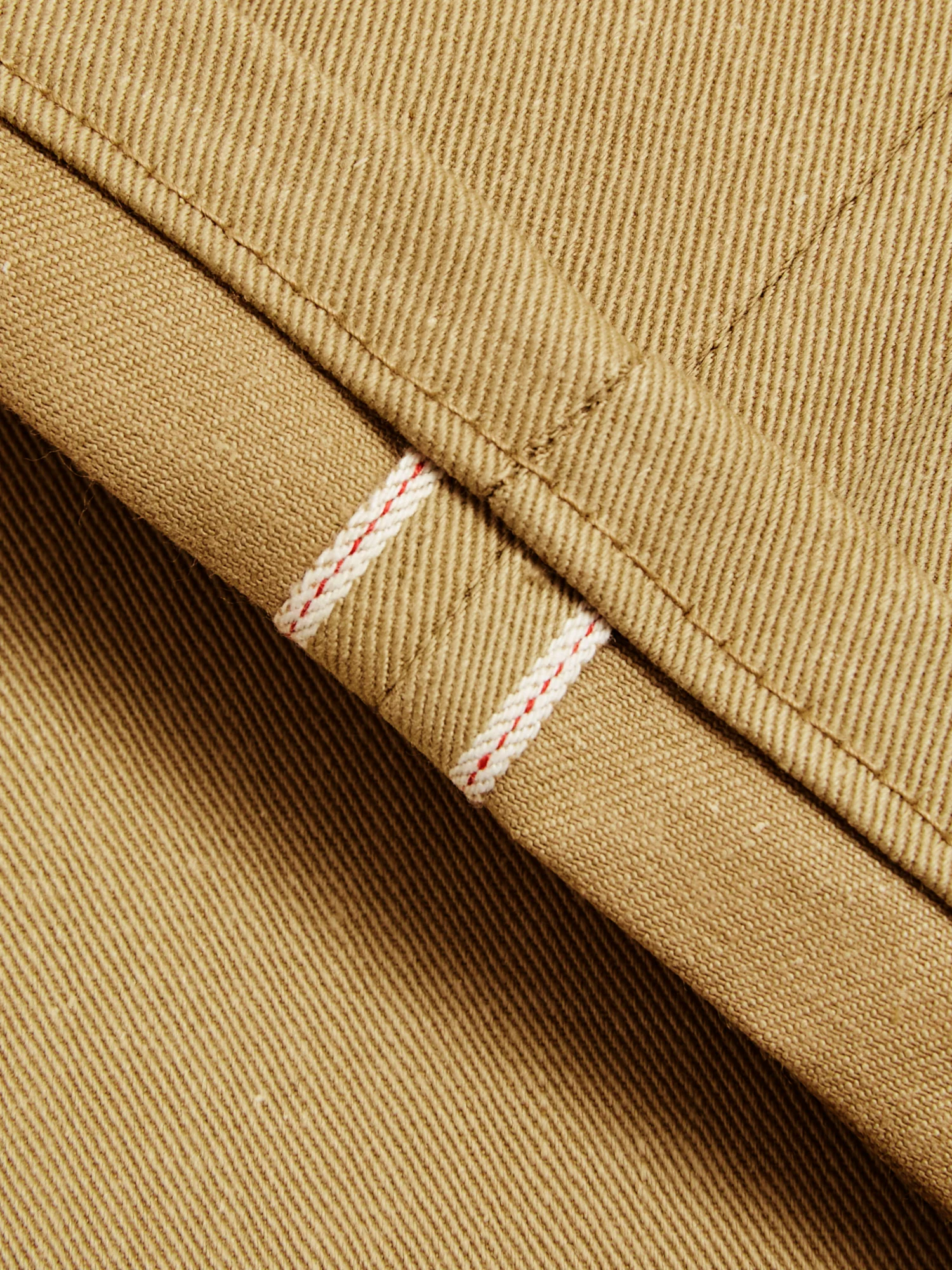 "Infantry Pant" in Khaki Selvedge Twill - Image 9
