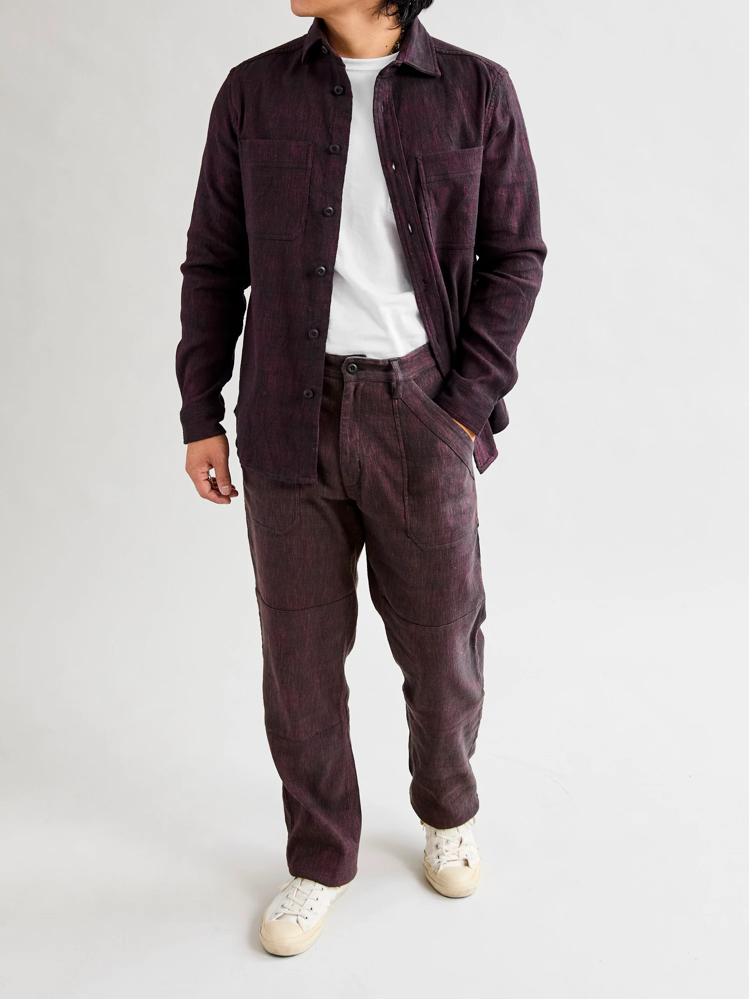 Isaac Pants in Indian Madder/Iron Canvas - Image 14
