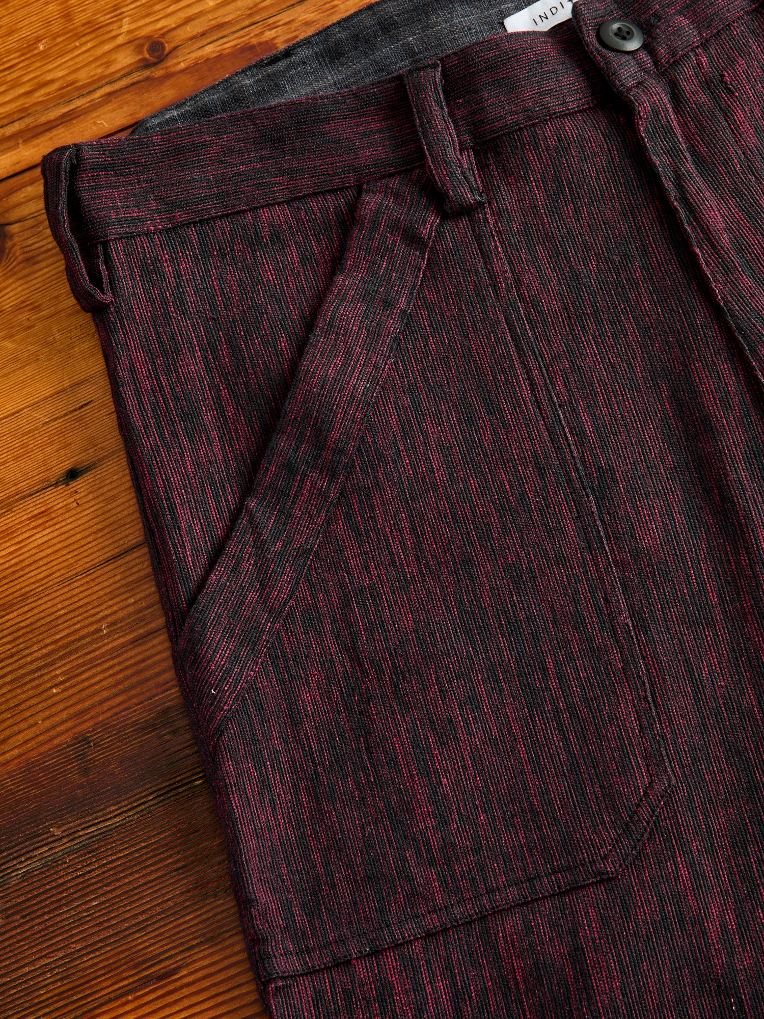 Isaac Pants in Indian Madder/Iron Canvas - Image 6
