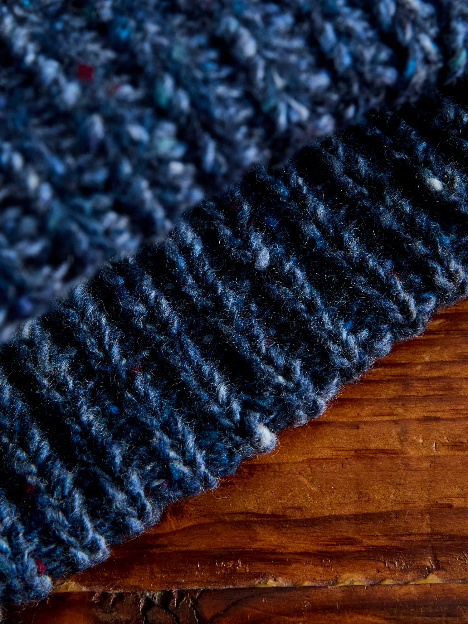 Isla Beanie in Navy Marl - Image 3
