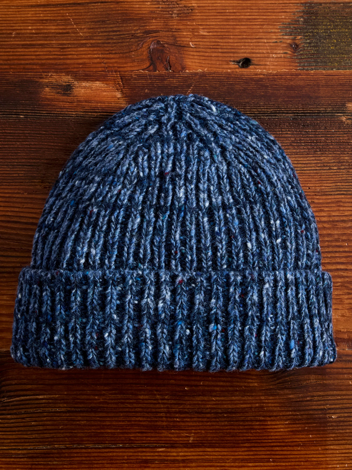 Isla Beanie in Navy Marl - Image 4