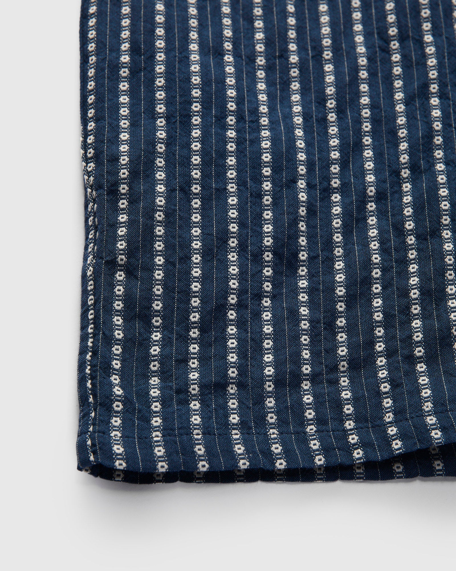 Italian Collar Shirt in Navy - Image 7