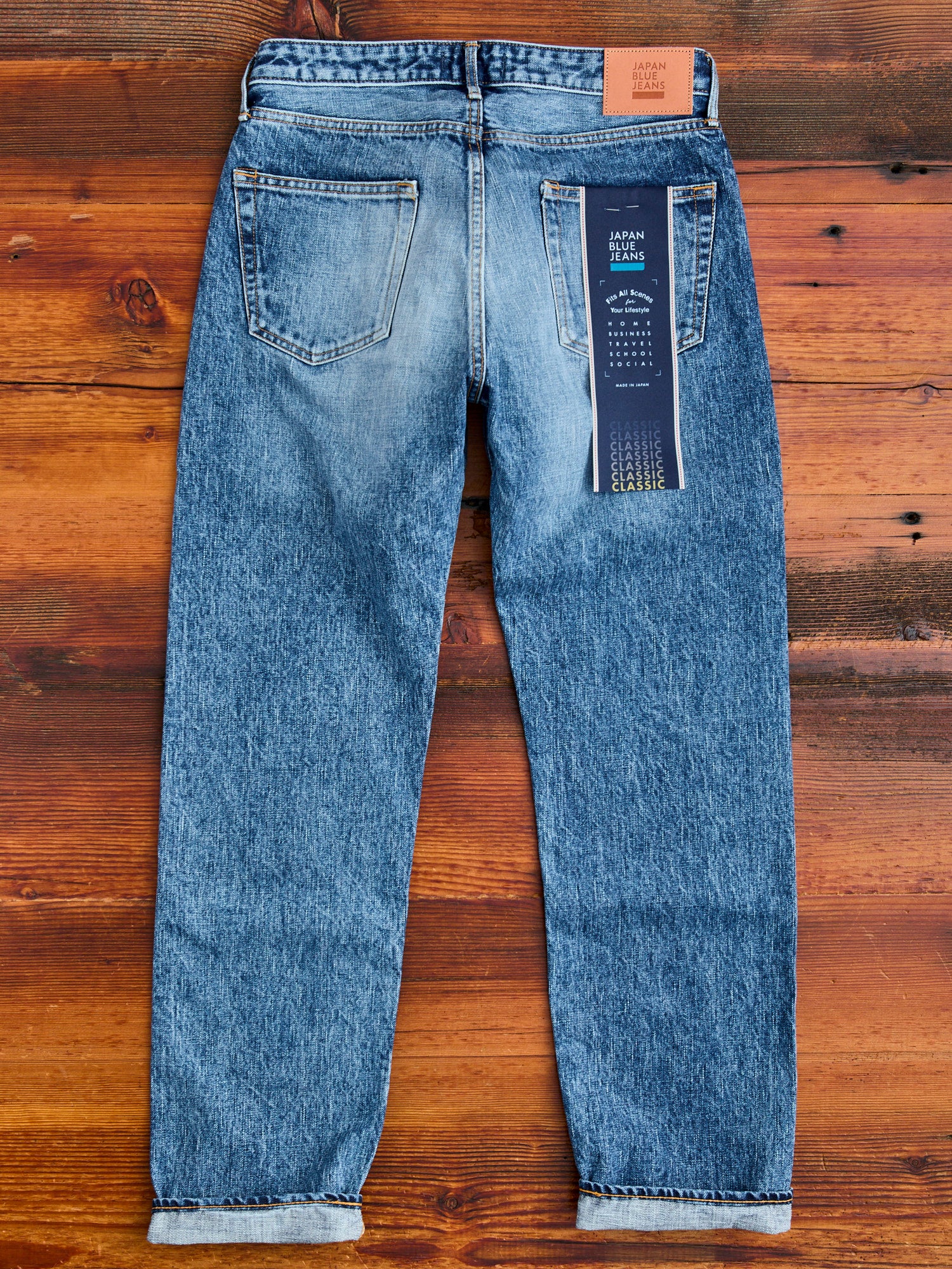 J401-LID "Circle Aged Wash" 14.8oz Selvedge Denim - Classic Straight Fit - Image 13