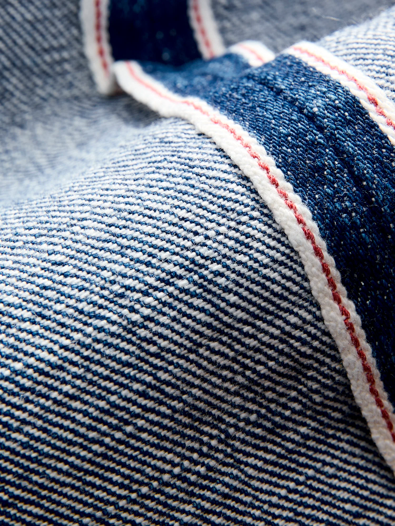 J401-MID "Circle Mid Wash" 14.8oz Selvedge Denim - Classic Straight Fit - Image 12