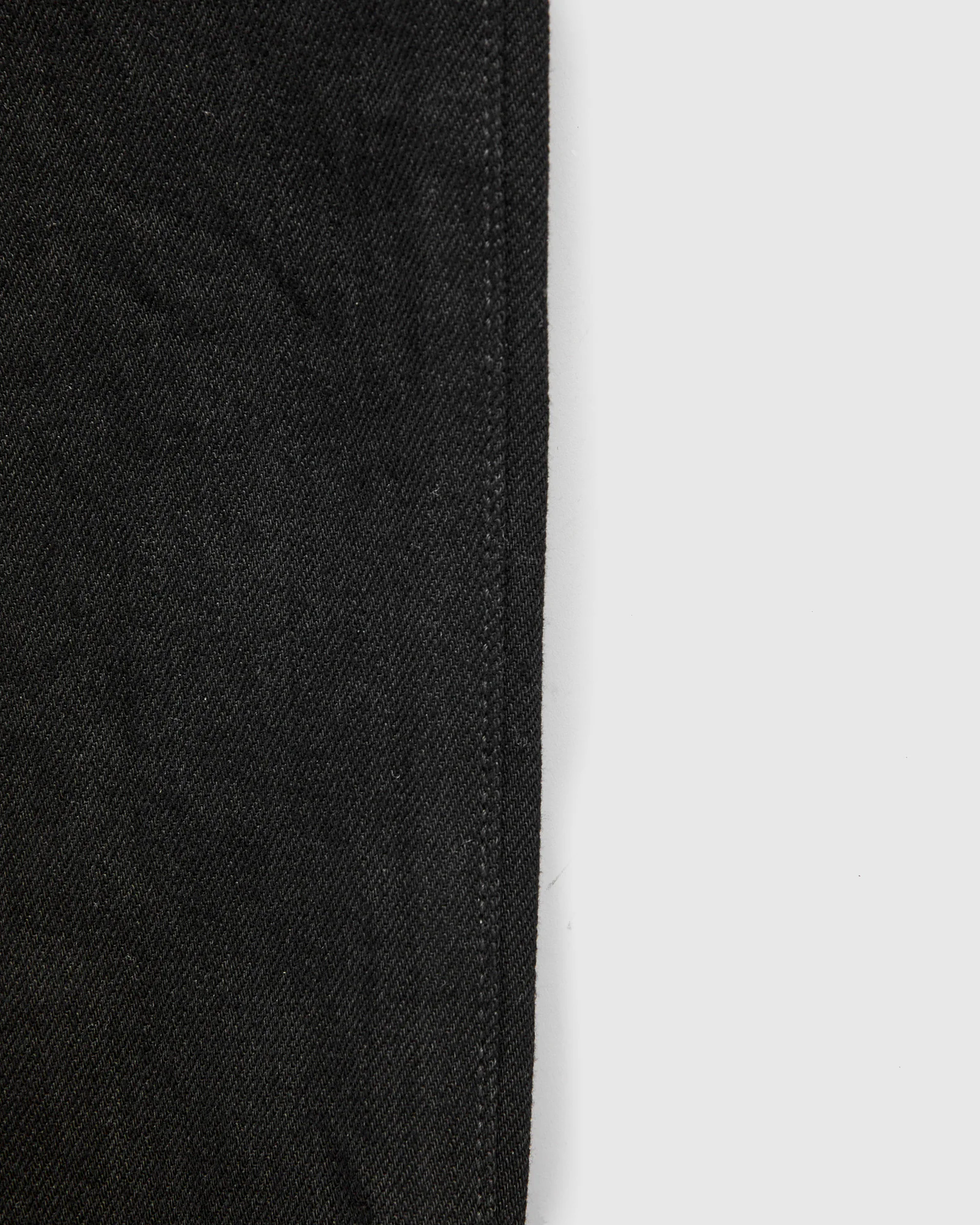 J414 14oz Black Selvedge Denim - Classic Straight Fit - Image 11