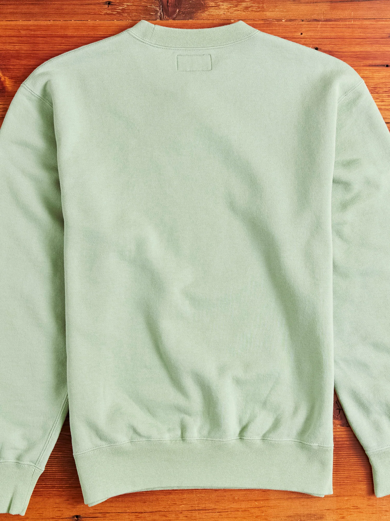 Japan-Made Fleece Crewneck in Mint Green - Image 6