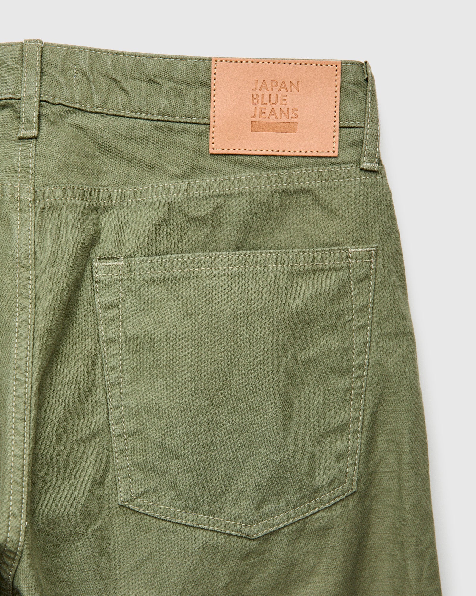 JBPT1410 Olive Satin Five Pocket Pant - Classic Straight Fit - Image 8