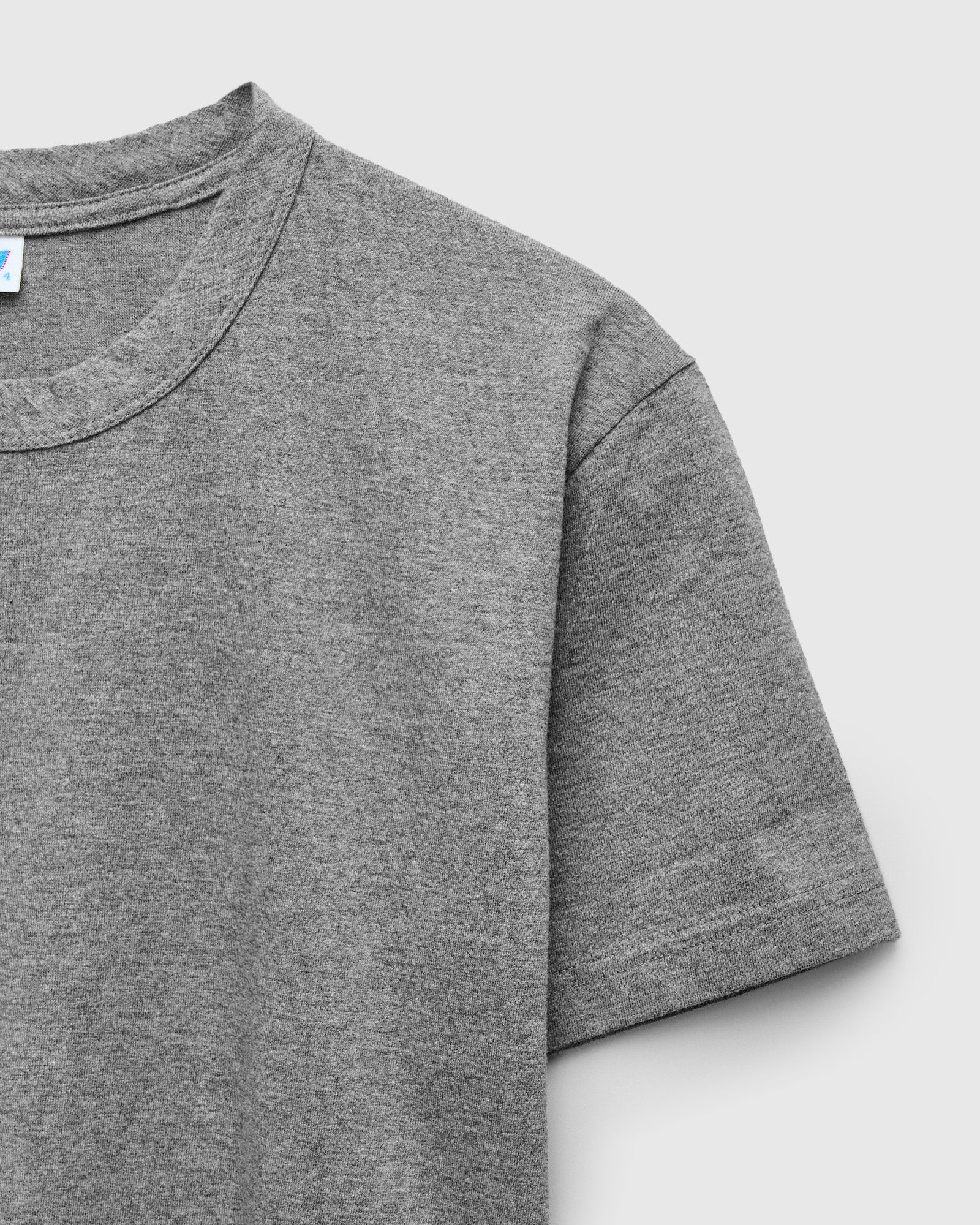 "Moonrock" Jersey Slub T-Shirt in Heather Grey - Image 3