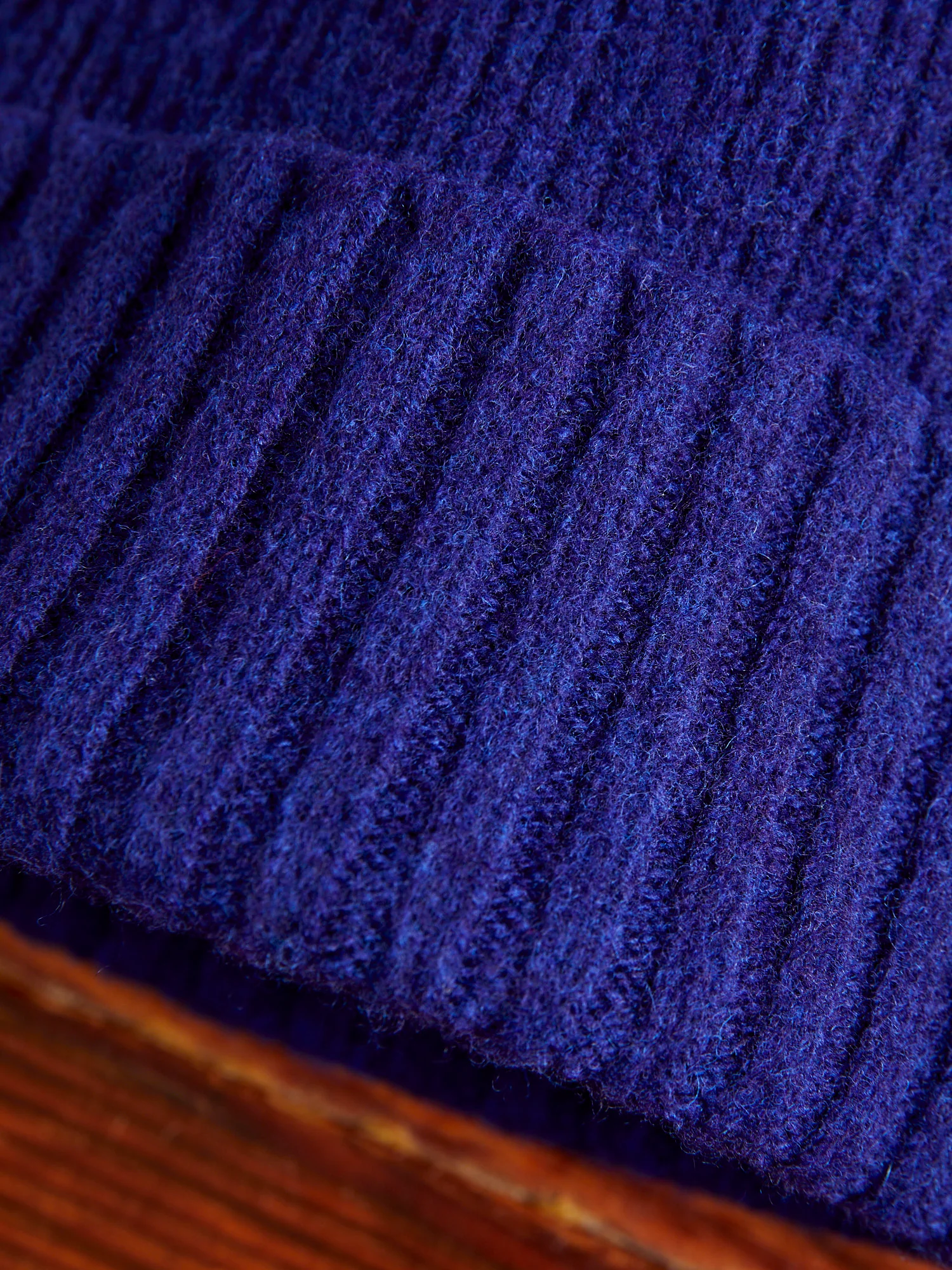 "King Jammy" Wool Beanie in Cobalt Love - Image 2