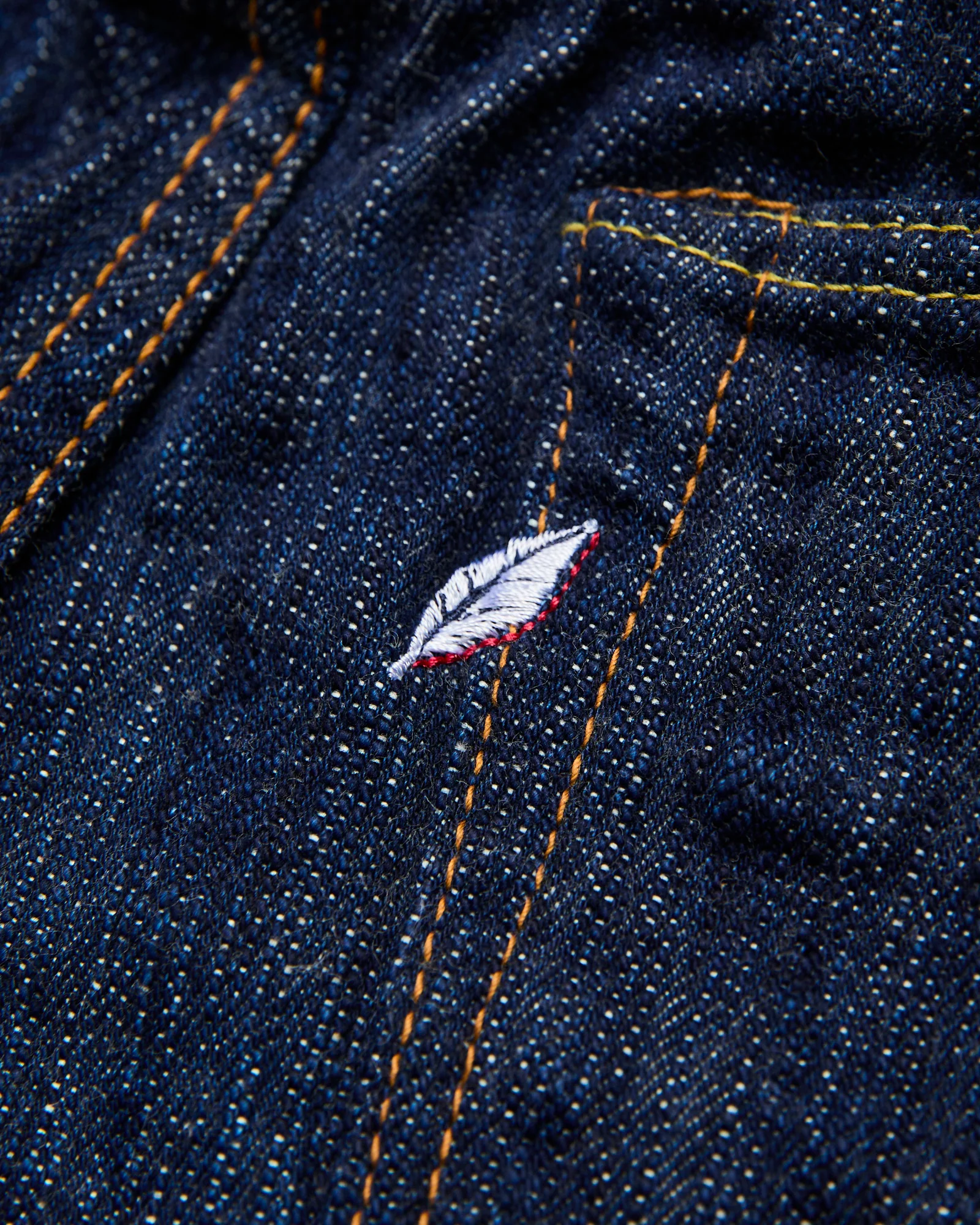 KS-15oz-005 "Kasuri" 15oz Slub Selvedge Denim - Slim Straight Fit - Image 5