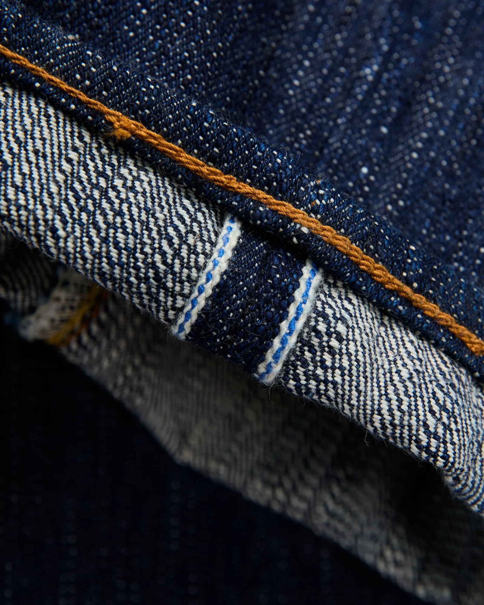 KS-15oz-019 "Kasuri" 15oz Slub Selvedge Denim - Relaxed Tapered Fit - Image 9