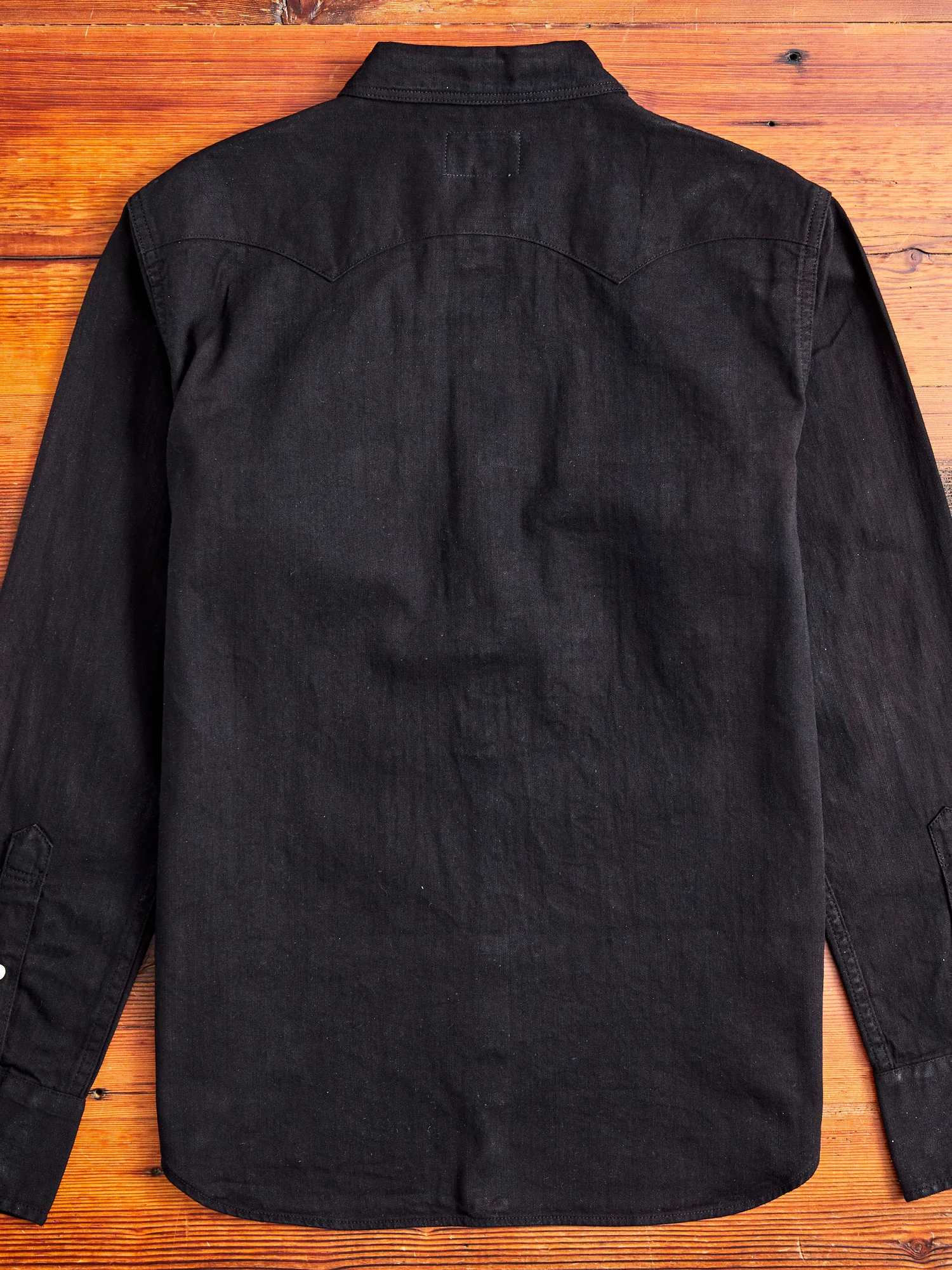 Kyoto Montsuki "Kurozome" Western Shirt in Black - Image 8