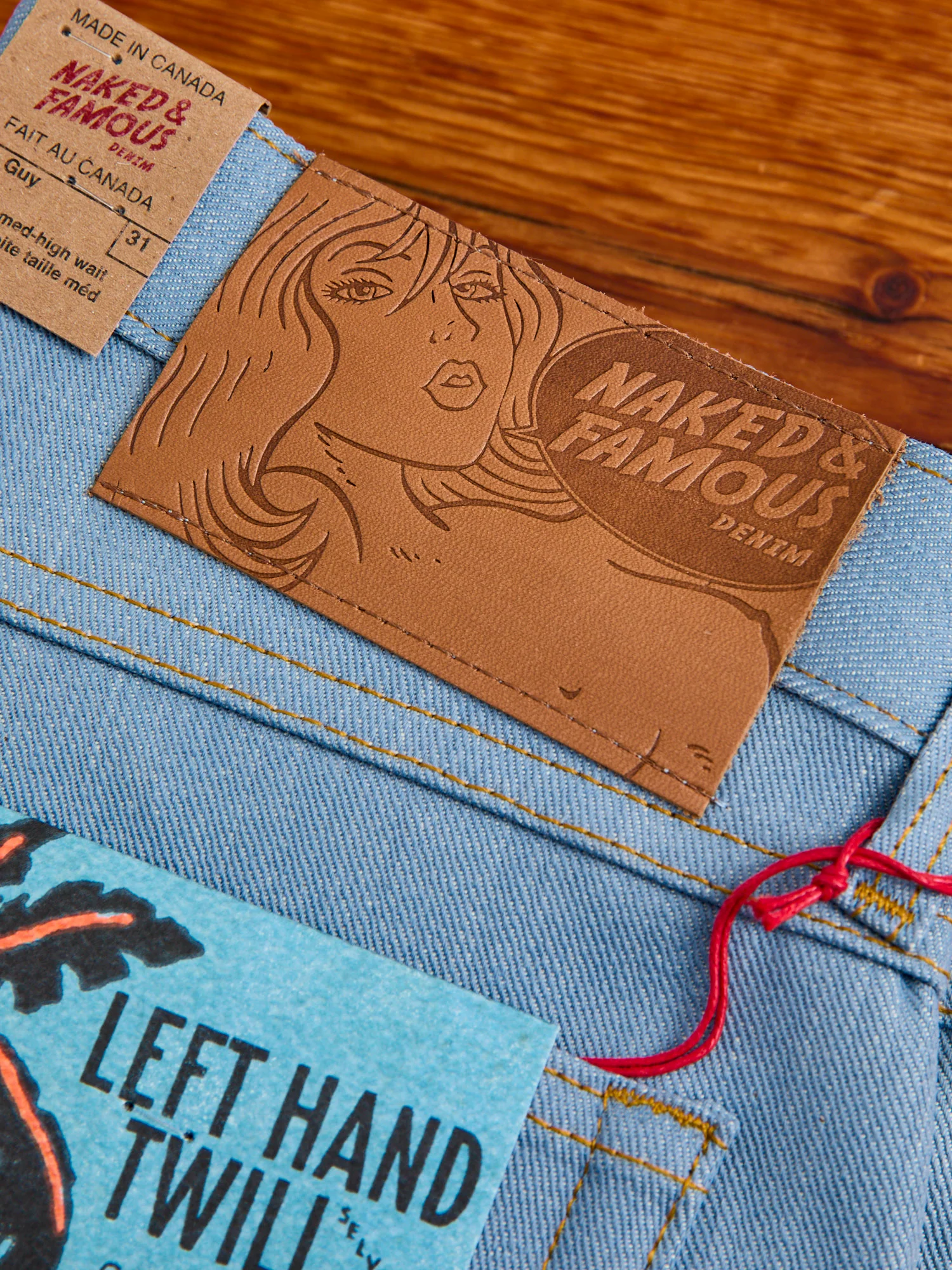 "Left Hand Twill Sky Blue" 13.75oz Selvedge Denim - True Guy Fit - Image 3