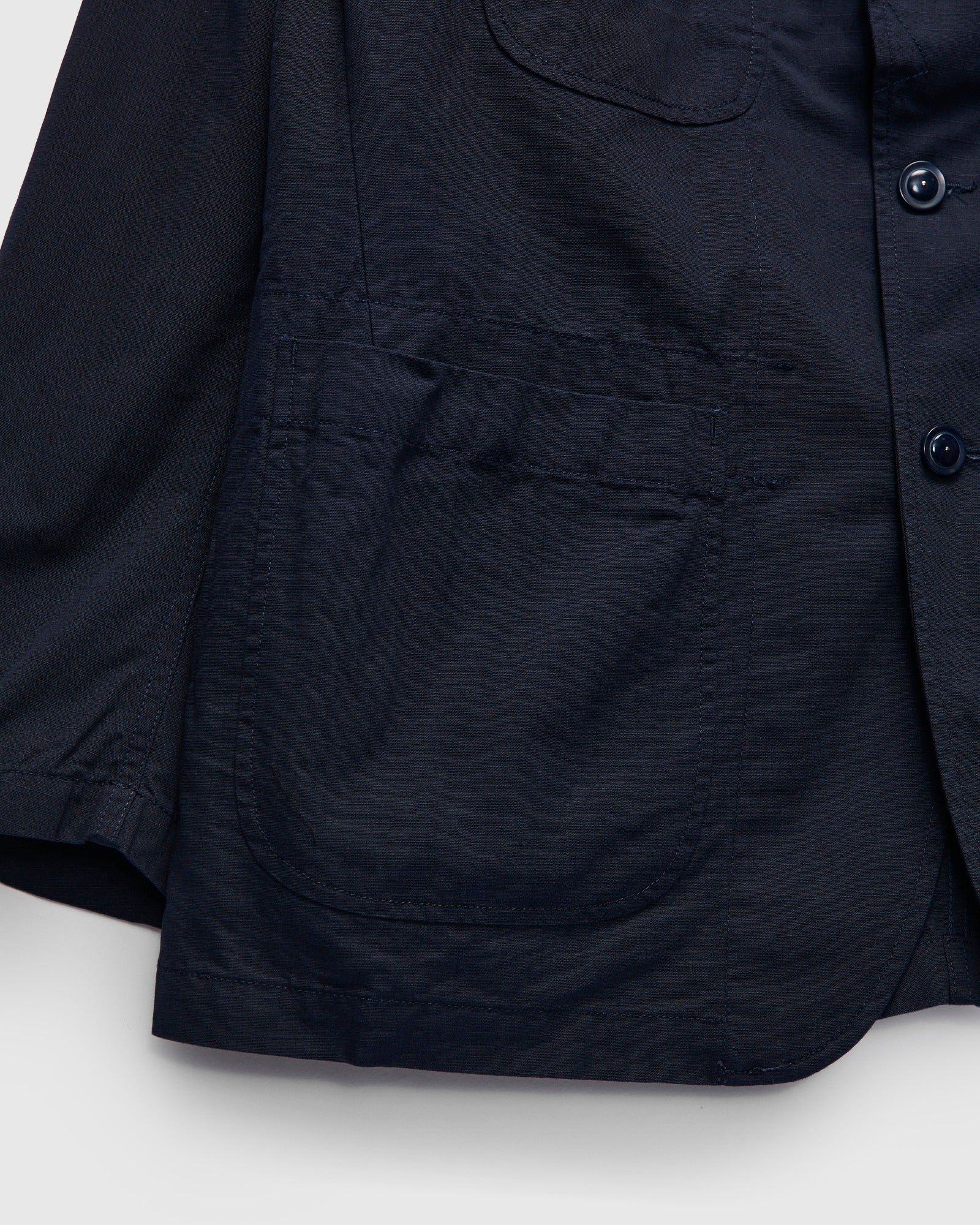 Light Bedford Jacket in Dark Navy Cotton Ripstop - Image 7