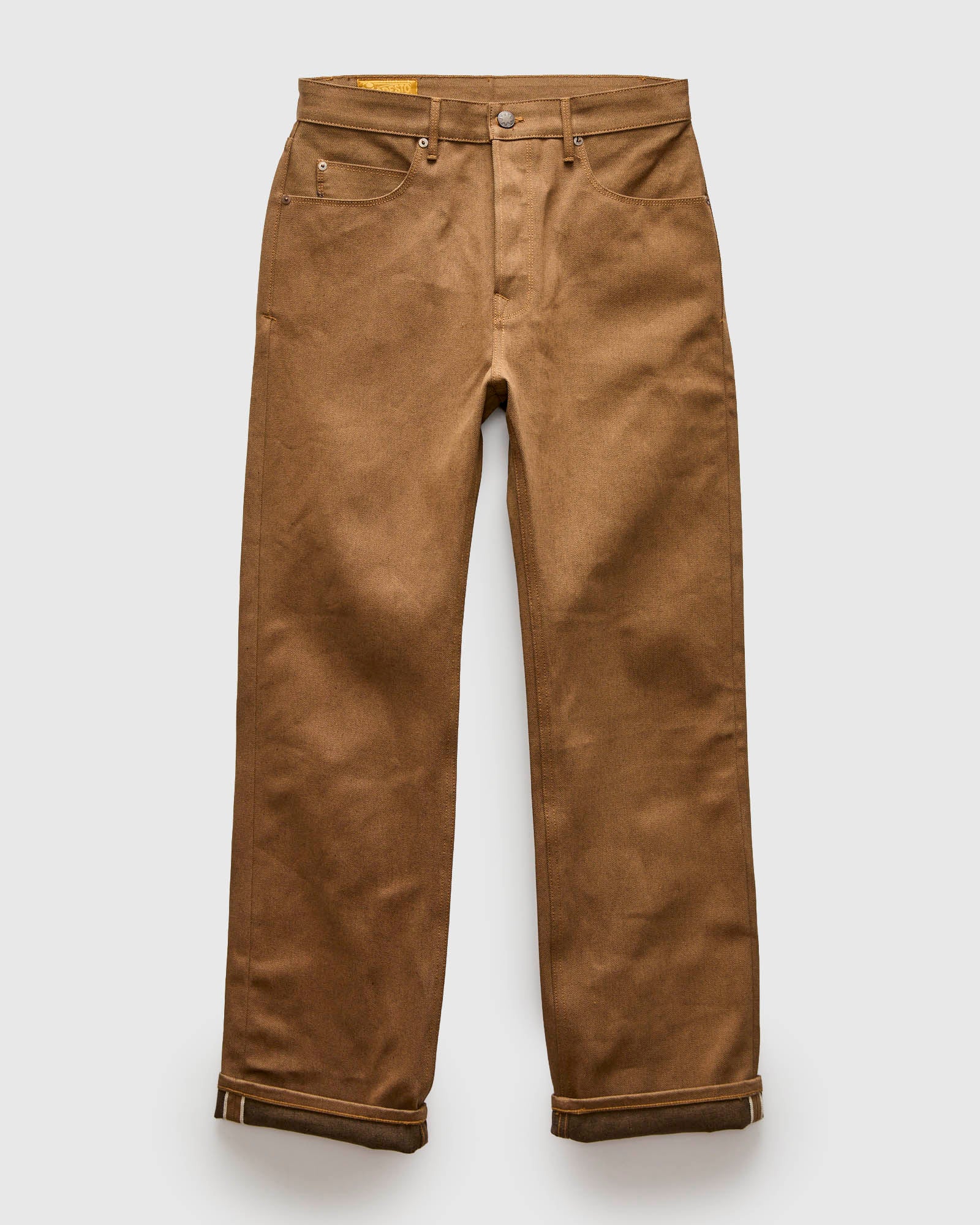 "Light Brown Modesto" 15oz Selvedge Denim - Straight Fit
