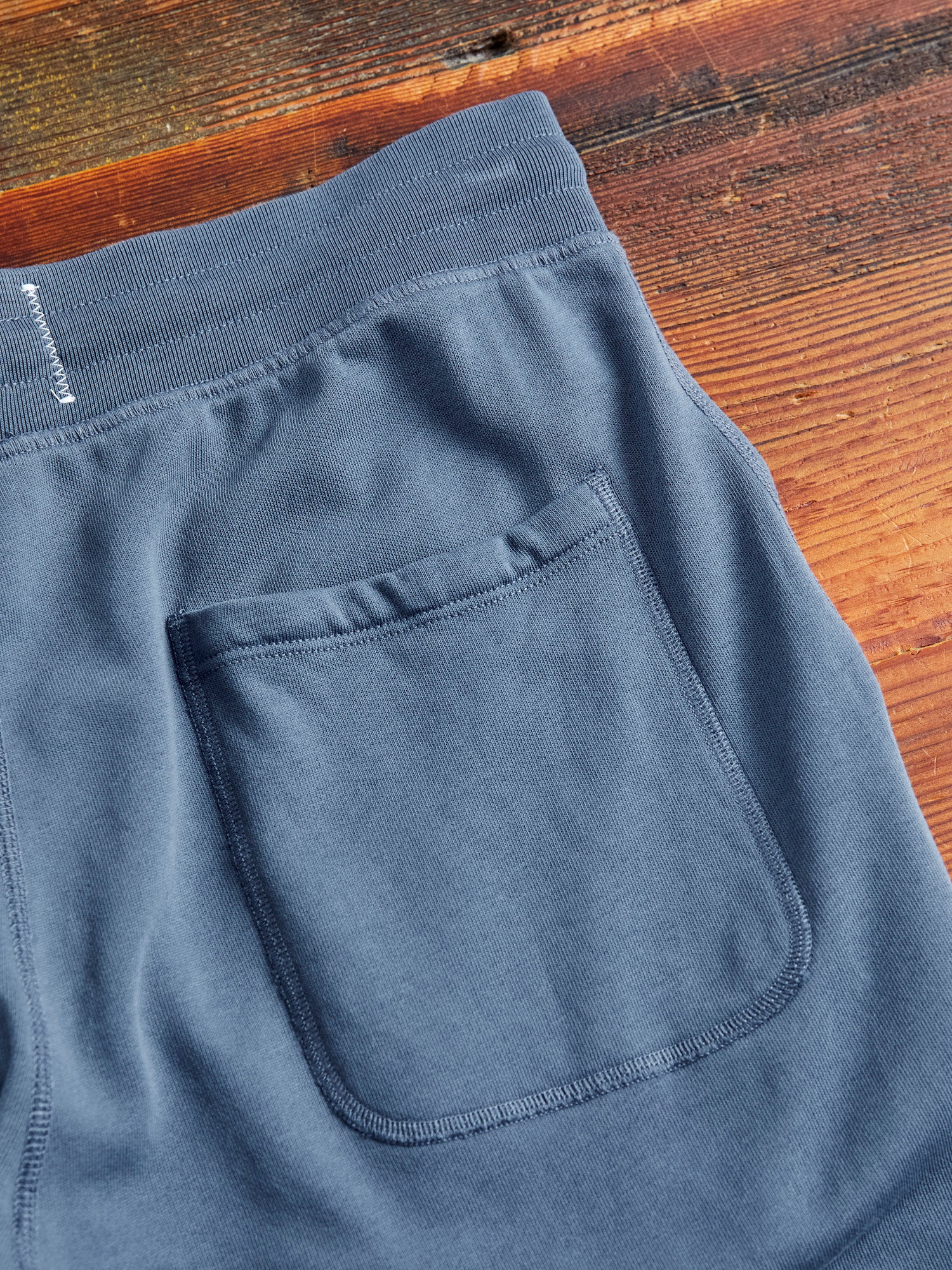 Lightweight Terry Sweatshort in Washed Blue - Image 6