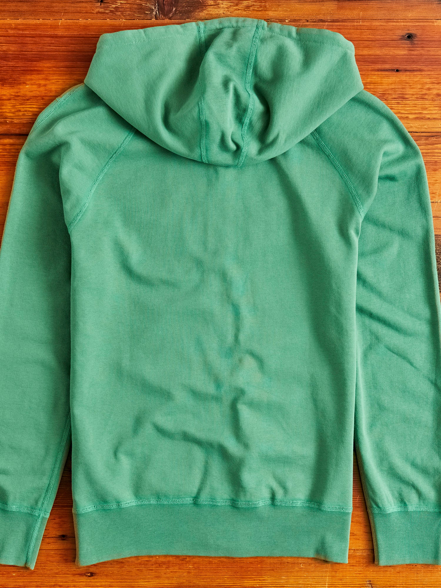 Lightweight Zip Hoodie in Lawn Green - Image 9