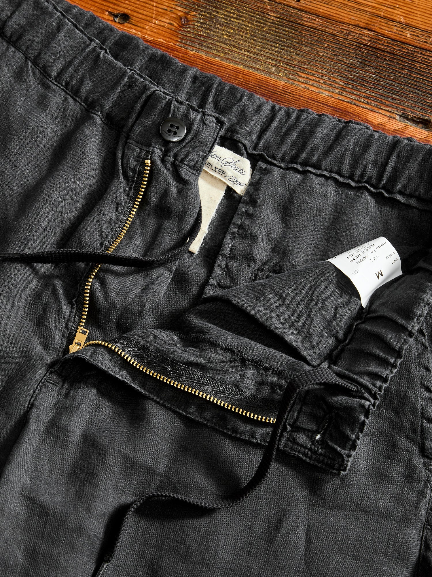 Linen Easy Pants in Black - Image 6