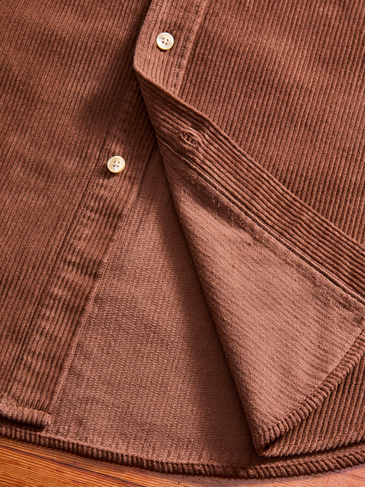 Lobo Button-Up Shirt in Brown - Image 8