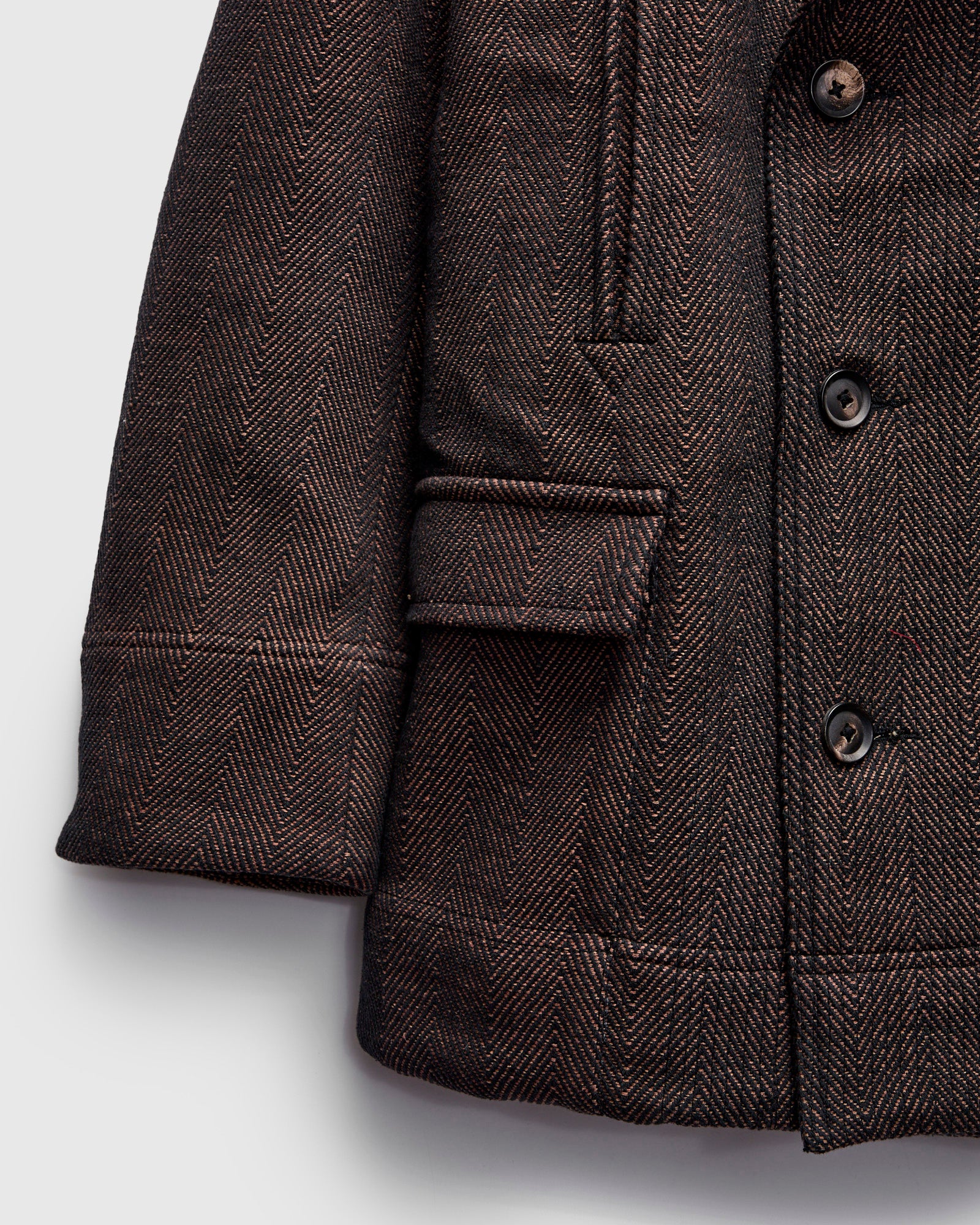 Loft Peacoat in Iron/Cutch Brick - Image 4