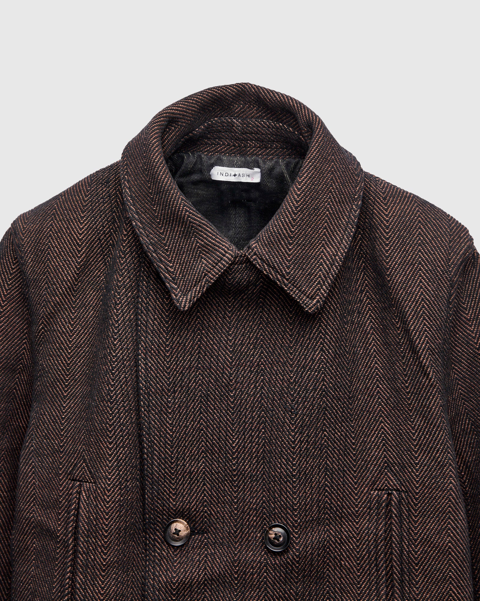 Loft Peacoat in Iron/Cutch Brick - Image 7
