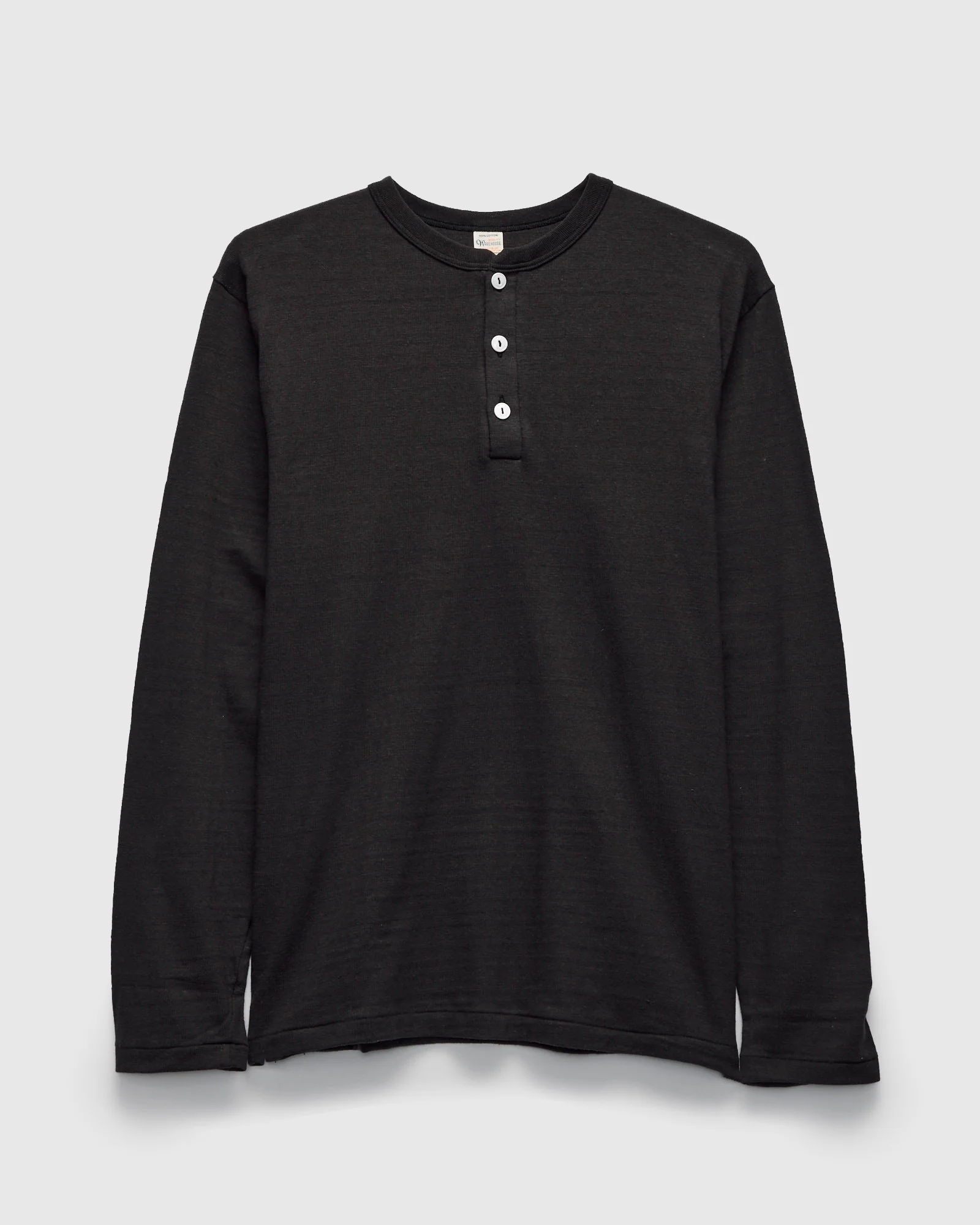 5907 Long Sleeve Henley in Sumikuro