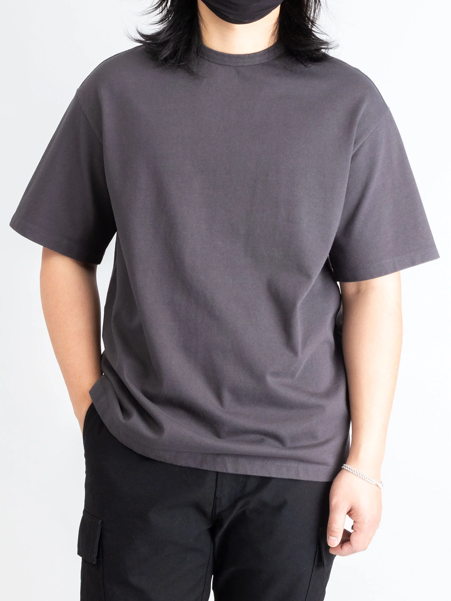 Loose Fit T-Shirt in Charcoal - Image 2