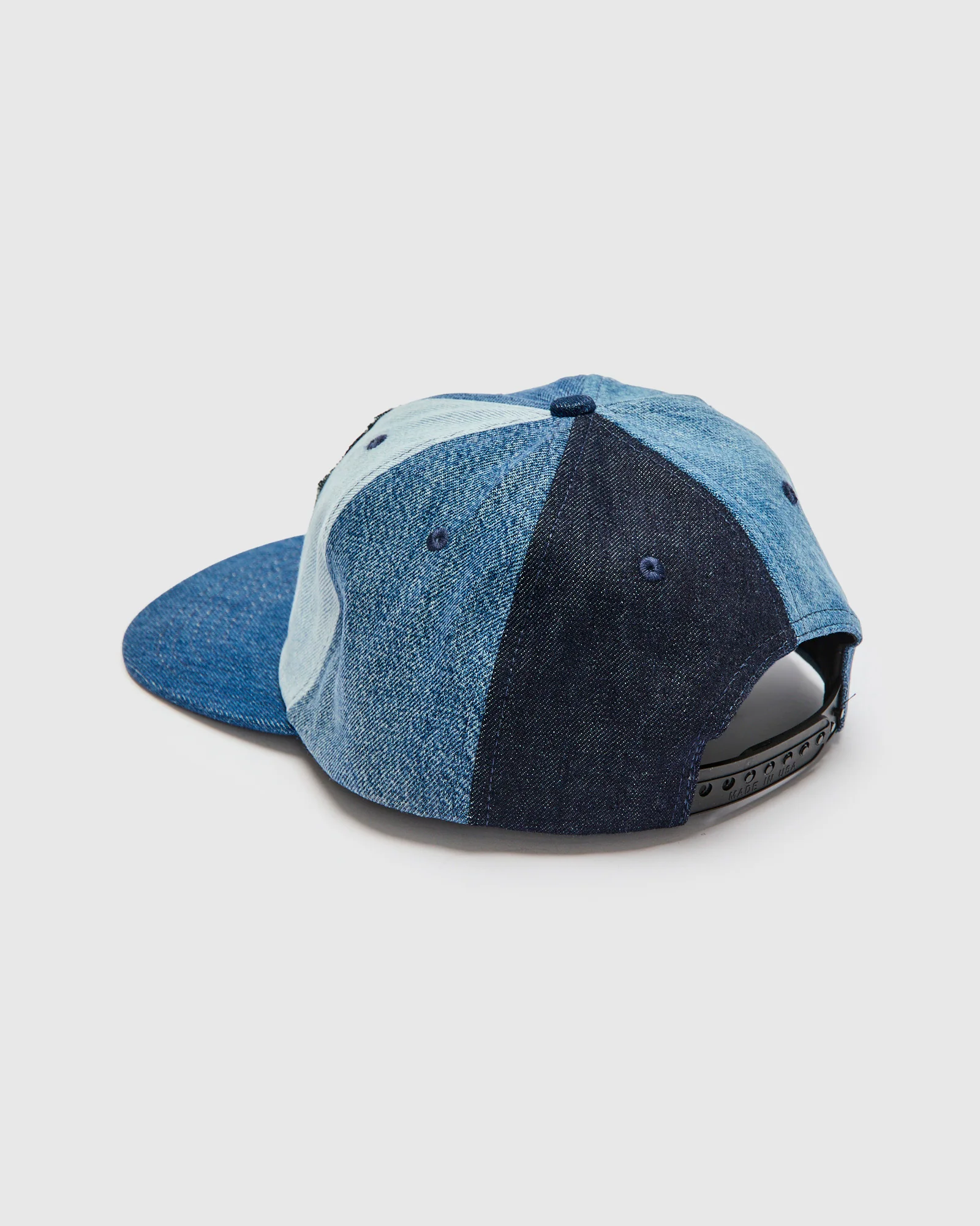 Love Fades Recycled Denim Plus Cap in Indigo - Image 3