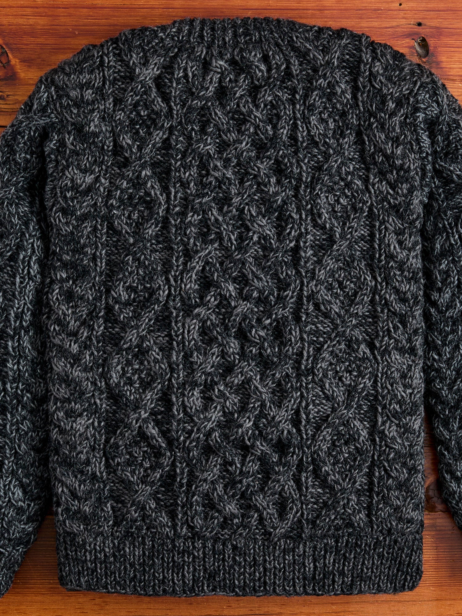 Low Gauge Cable Knit Sweater in Grey - Image 3