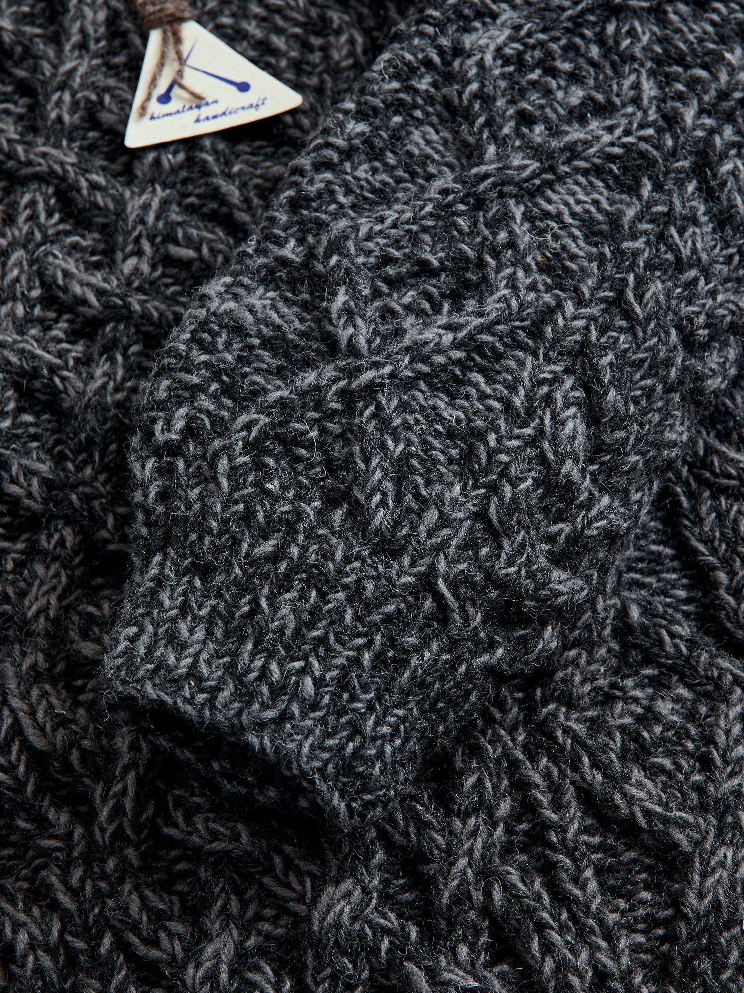 Low Gauge Cable Knit Sweater in Grey - Image 6