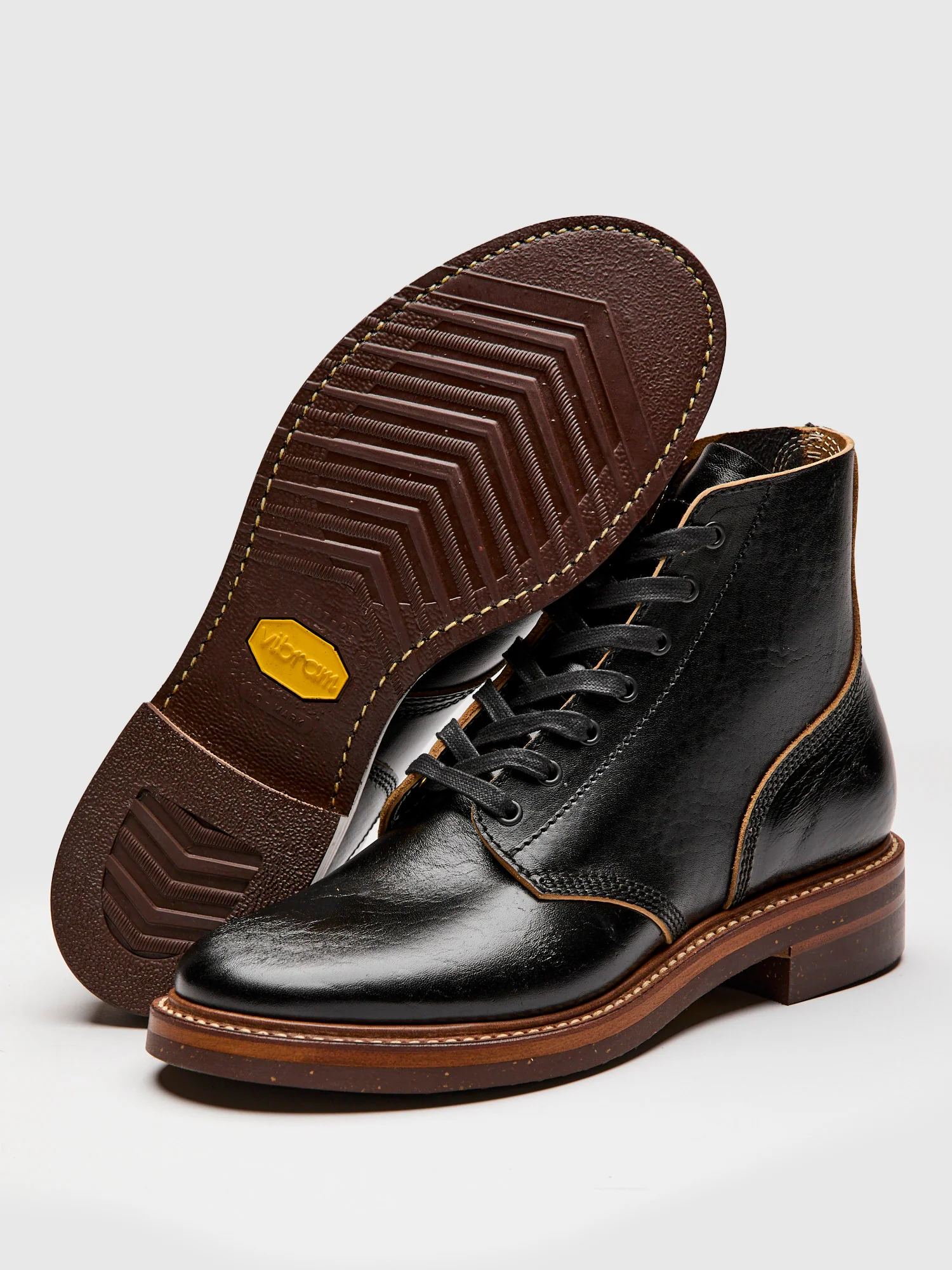 M-43 Service Shoe Boot in Black Shinki Teacore Horsebutt - Image 2