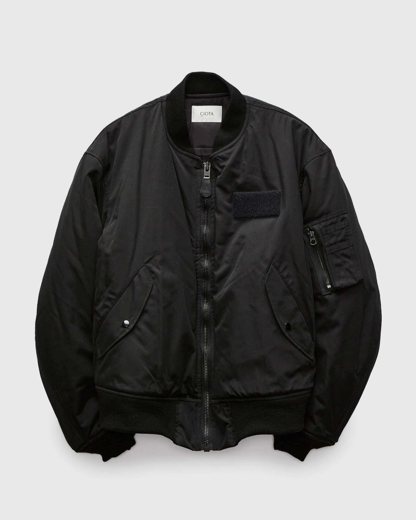 "Jet-Dyed" MA-1 Flight Jacket in Black