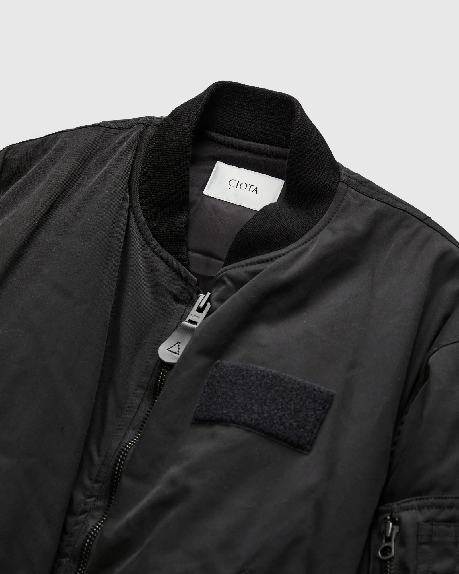 "Jet-Dyed" MA-1 Flight Jacket in Black - Image 4