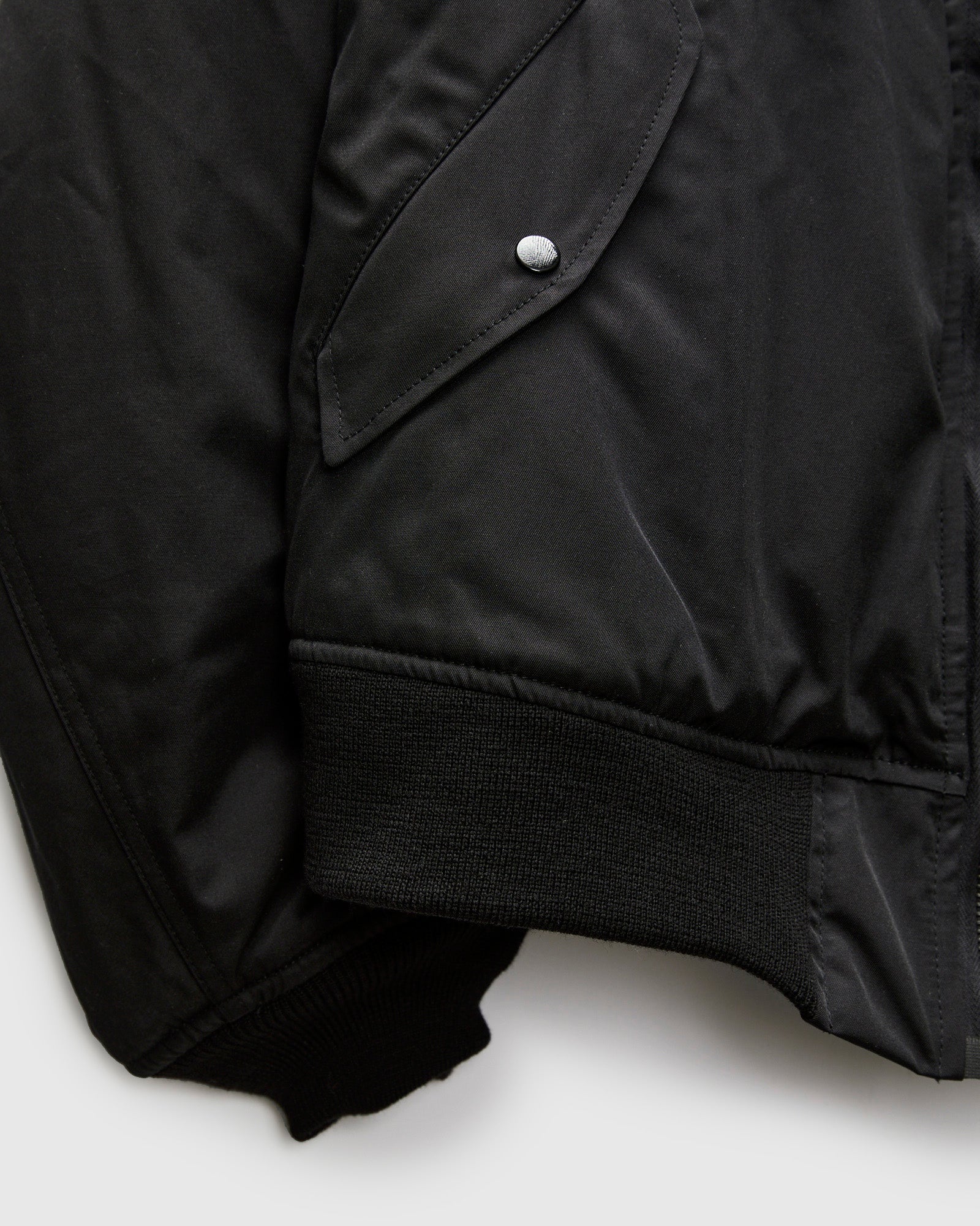 "Jet-Dyed" MA-1 Flight Jacket in Black - Image 8
