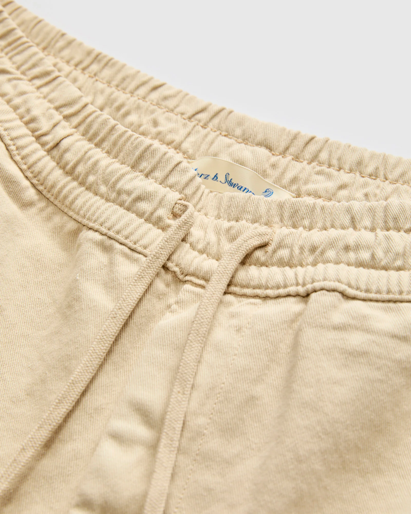 5" Lightweight Cotton Twill Shorts in Chalk - Image 5