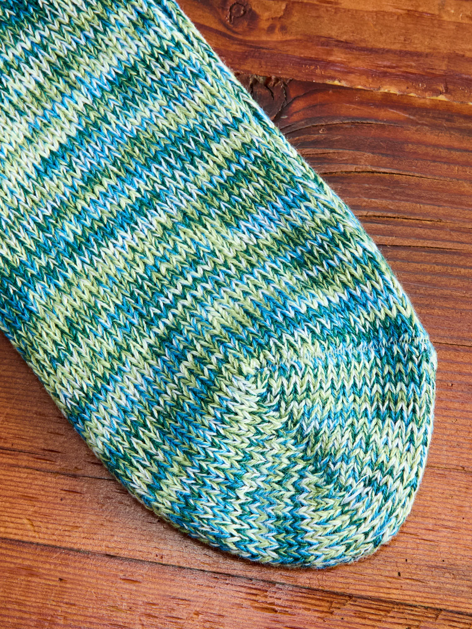 Melange Crew Sock in Agua Verde - Image 3