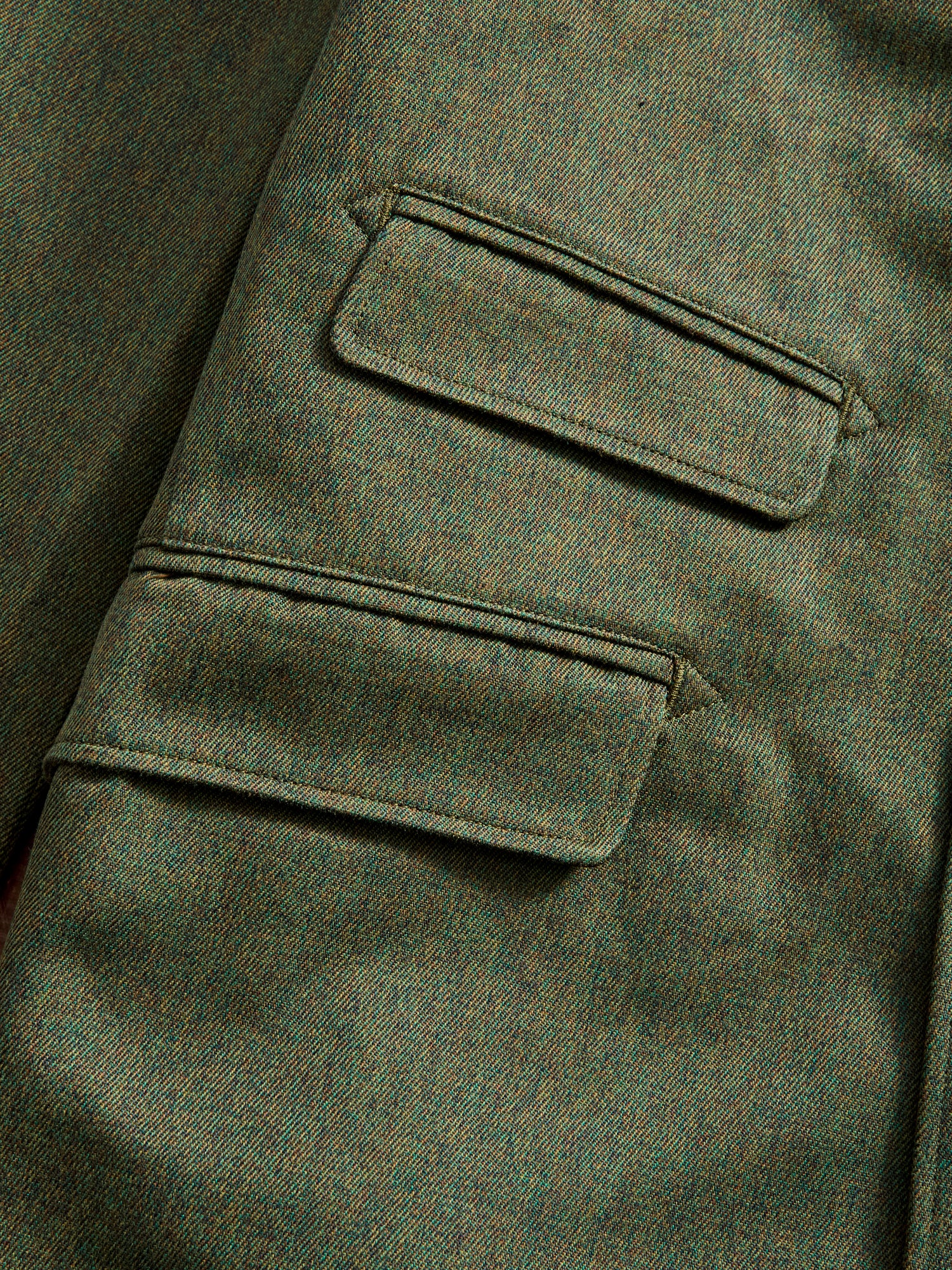Melange Twill Andover Jacket in Olive - Image 5