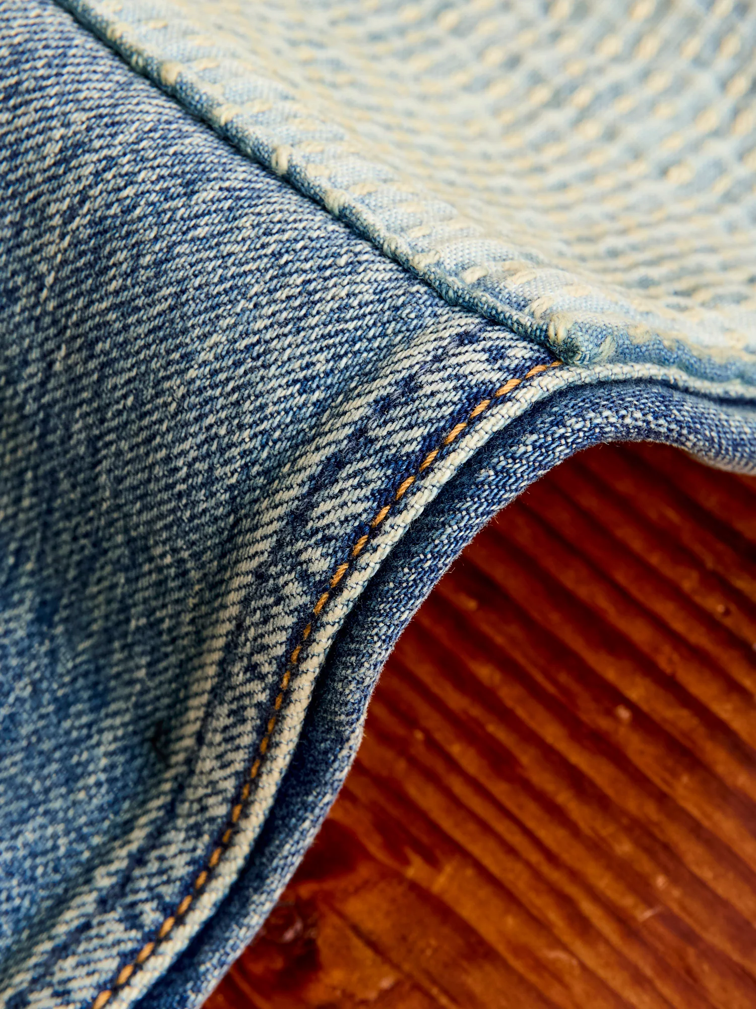 MG118 Boro Repair Selvedge Denim - Classic Straight Fit - Image 11