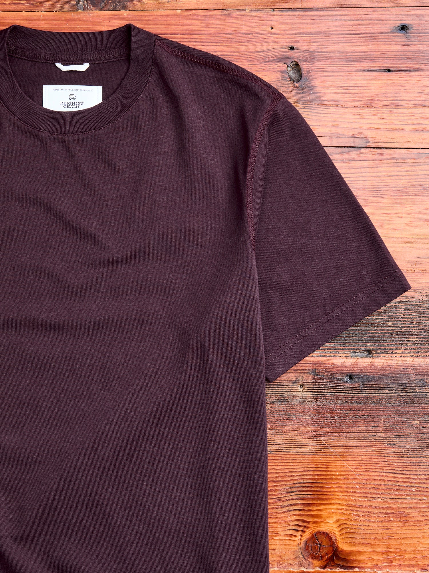 Midweight Classic T-Shirt in Oxblood - Image 4