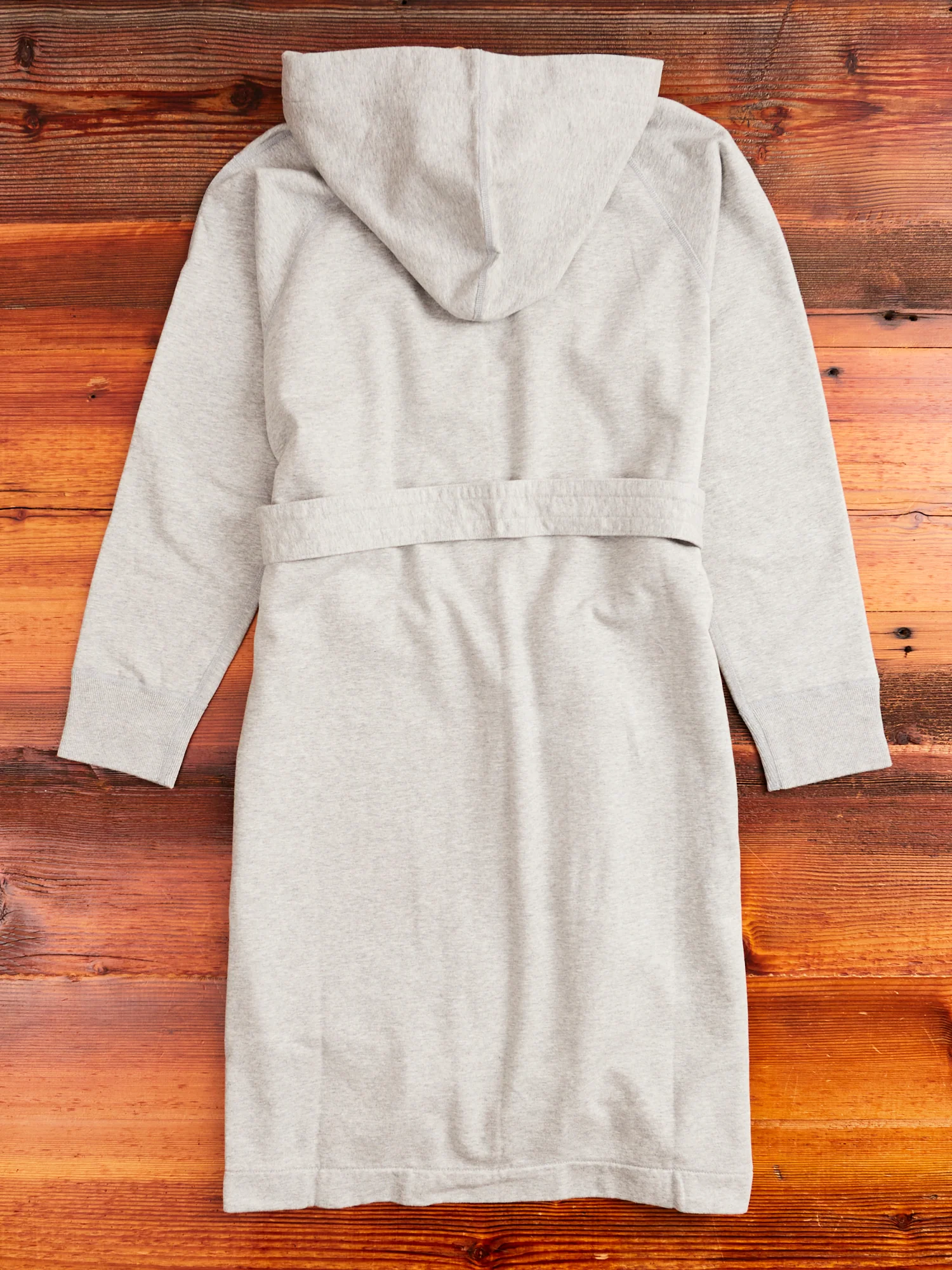Midweight Terry Hooded Robe in Heather Grey - Image 12